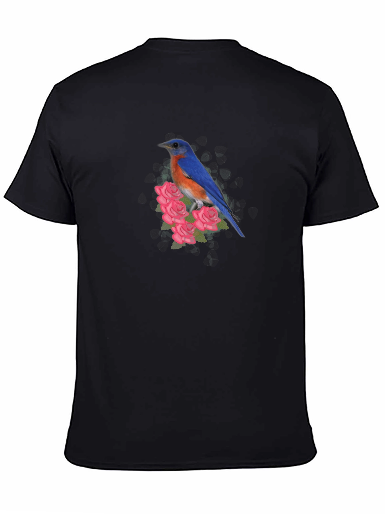 Bird & Roses Graphic Tee - Soft Cotton Blend