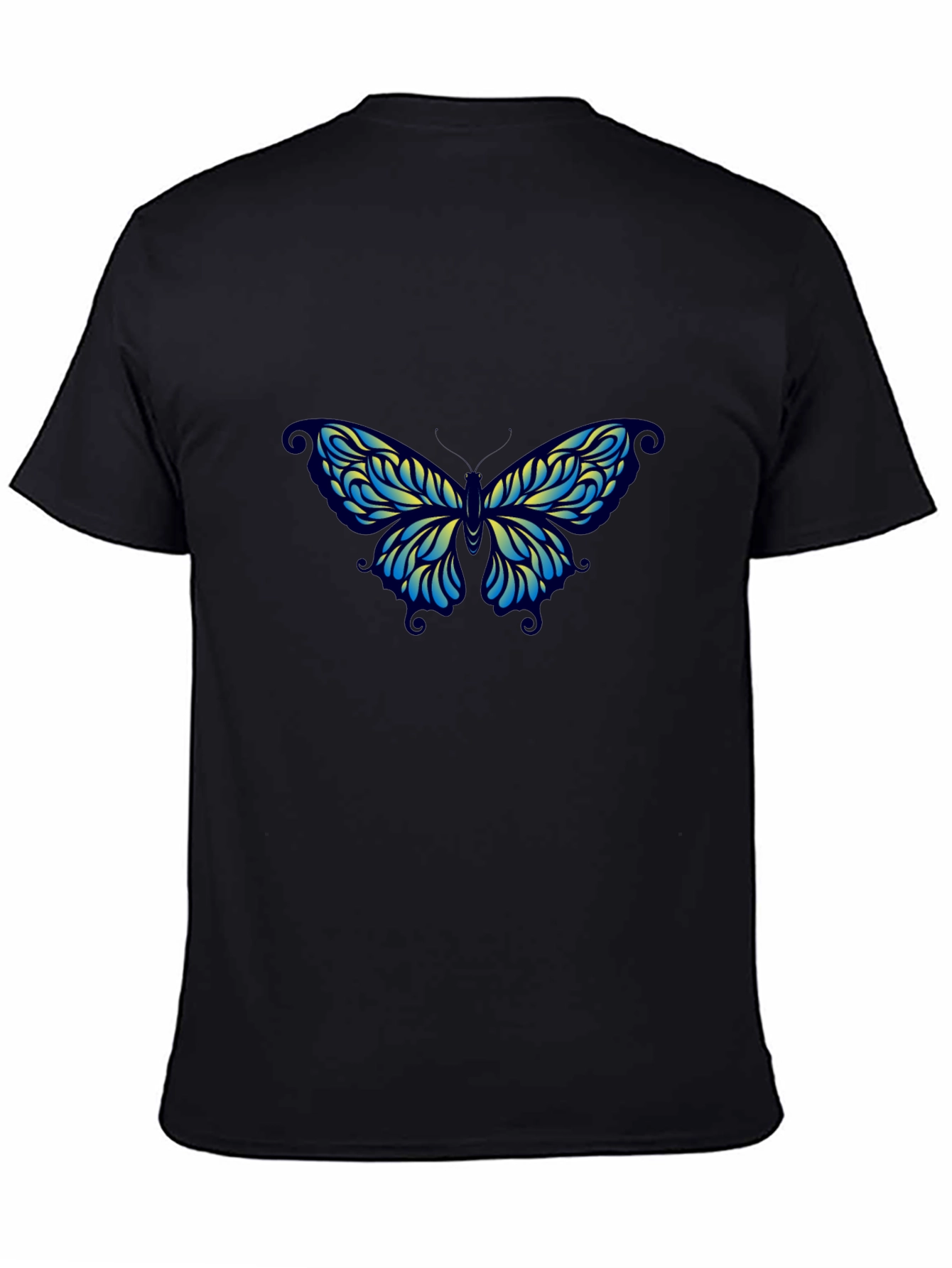 Butterfly Graphic Black T-Shirt - Stylish & Comfortable