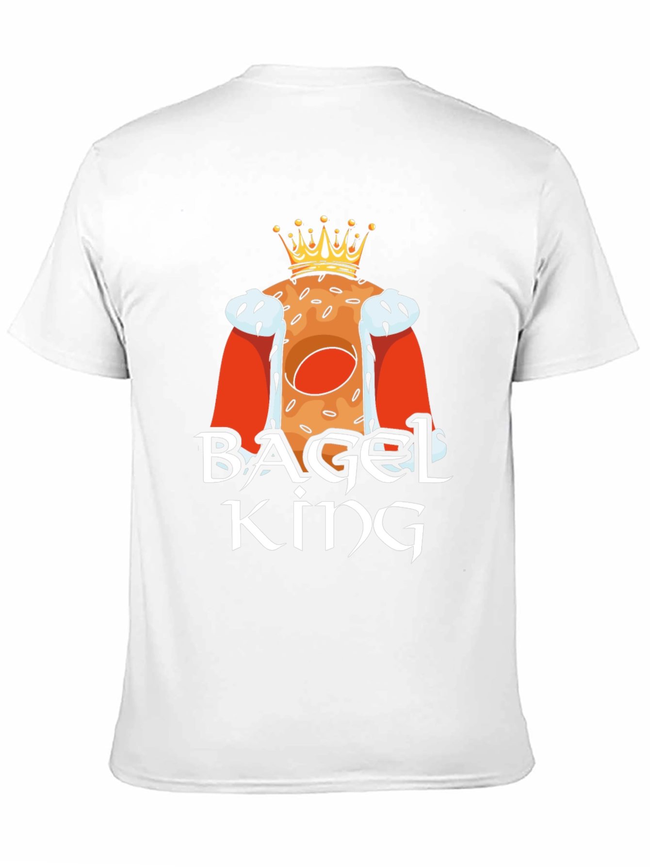 Bagel King Graphic T-Shirt - Novelty Food Tee