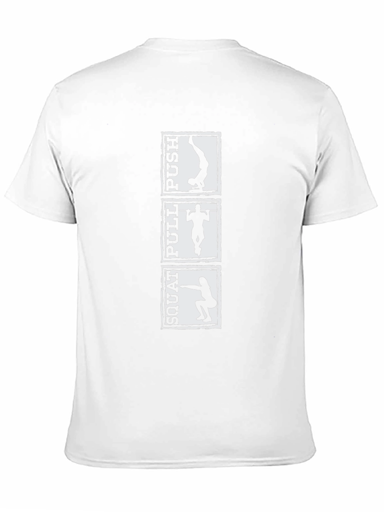 Workout T-Shirt: Squat Pull Push - Black