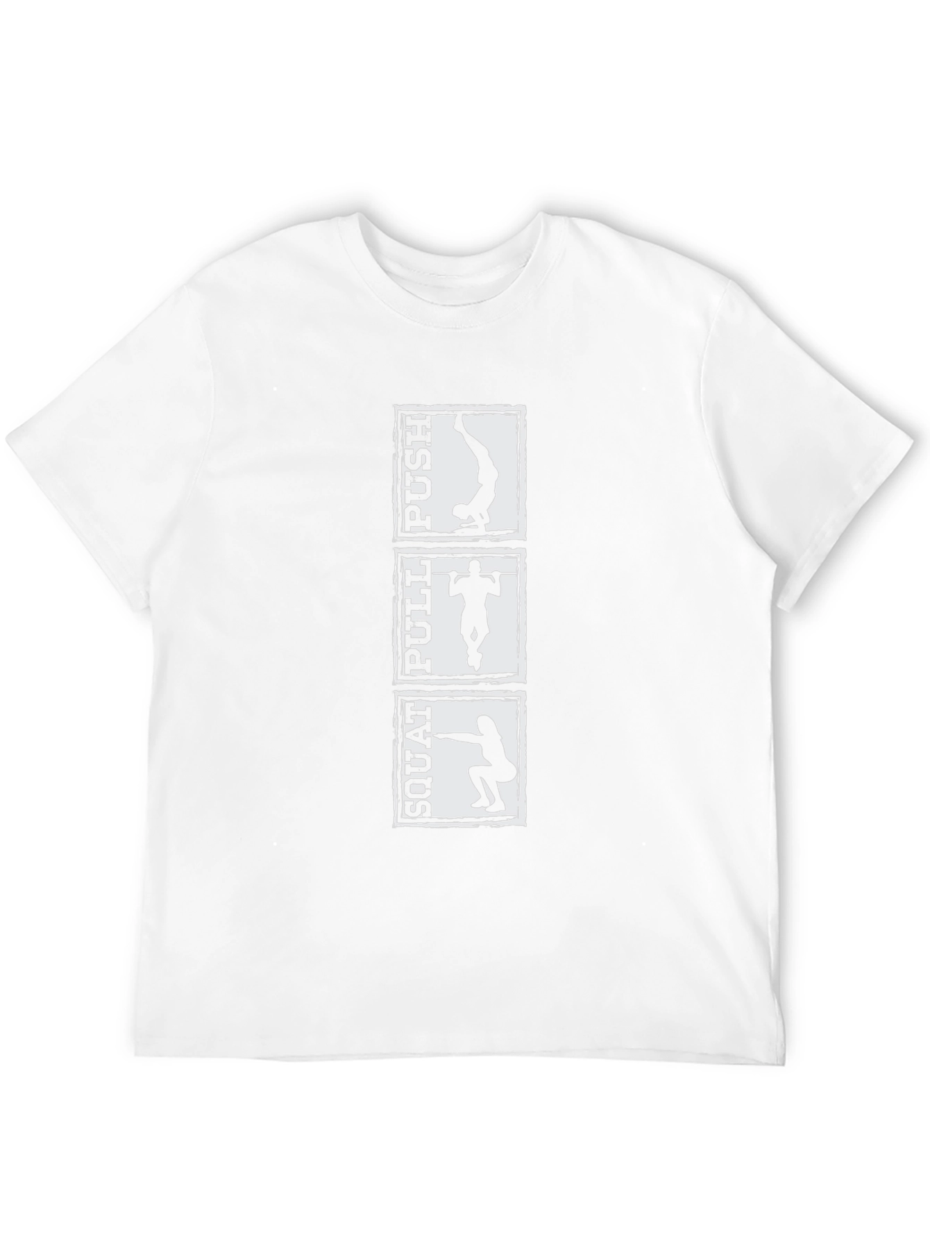 Workout T-Shirt: Squat Pull Push - Black