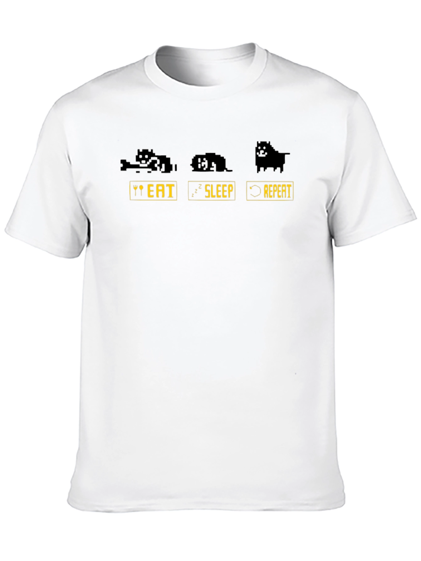 Eat Sleep Repeat Dog T-Shirt