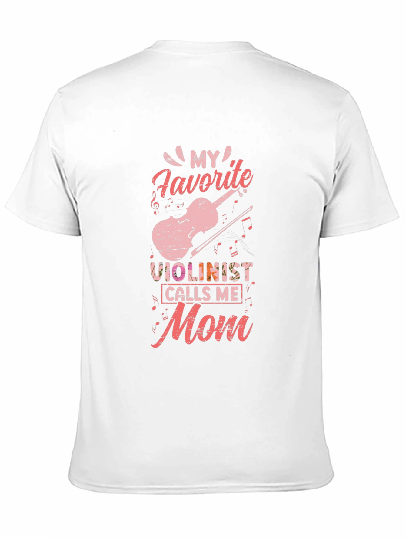 Violinist Mom T-Shirt - Black Cotton Tee