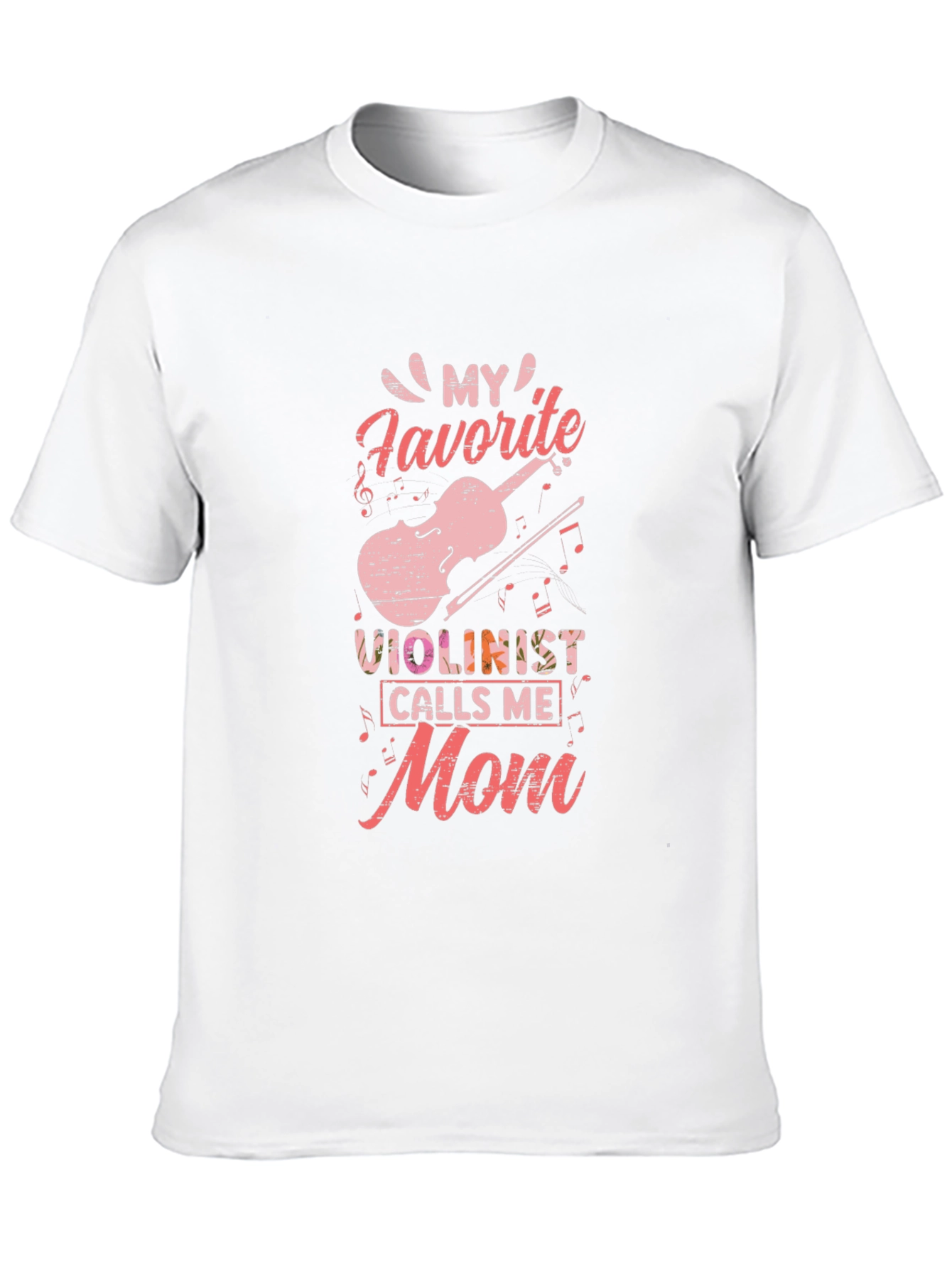 Violinist Mom T-Shirt - Black Cotton Tee