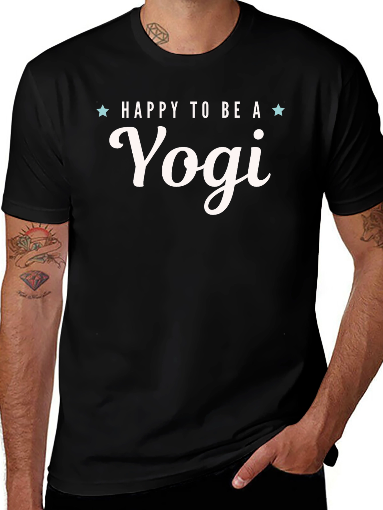 Happy to Be a Yogi Graphic T-Shirt