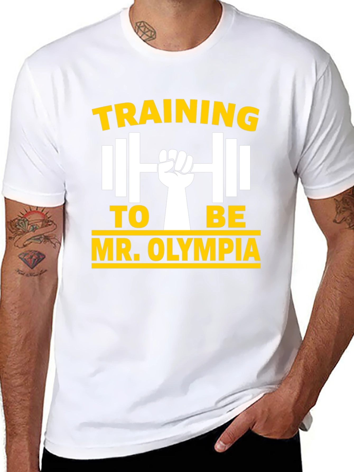 Training to be Mr. Olympia Black T-Shirt