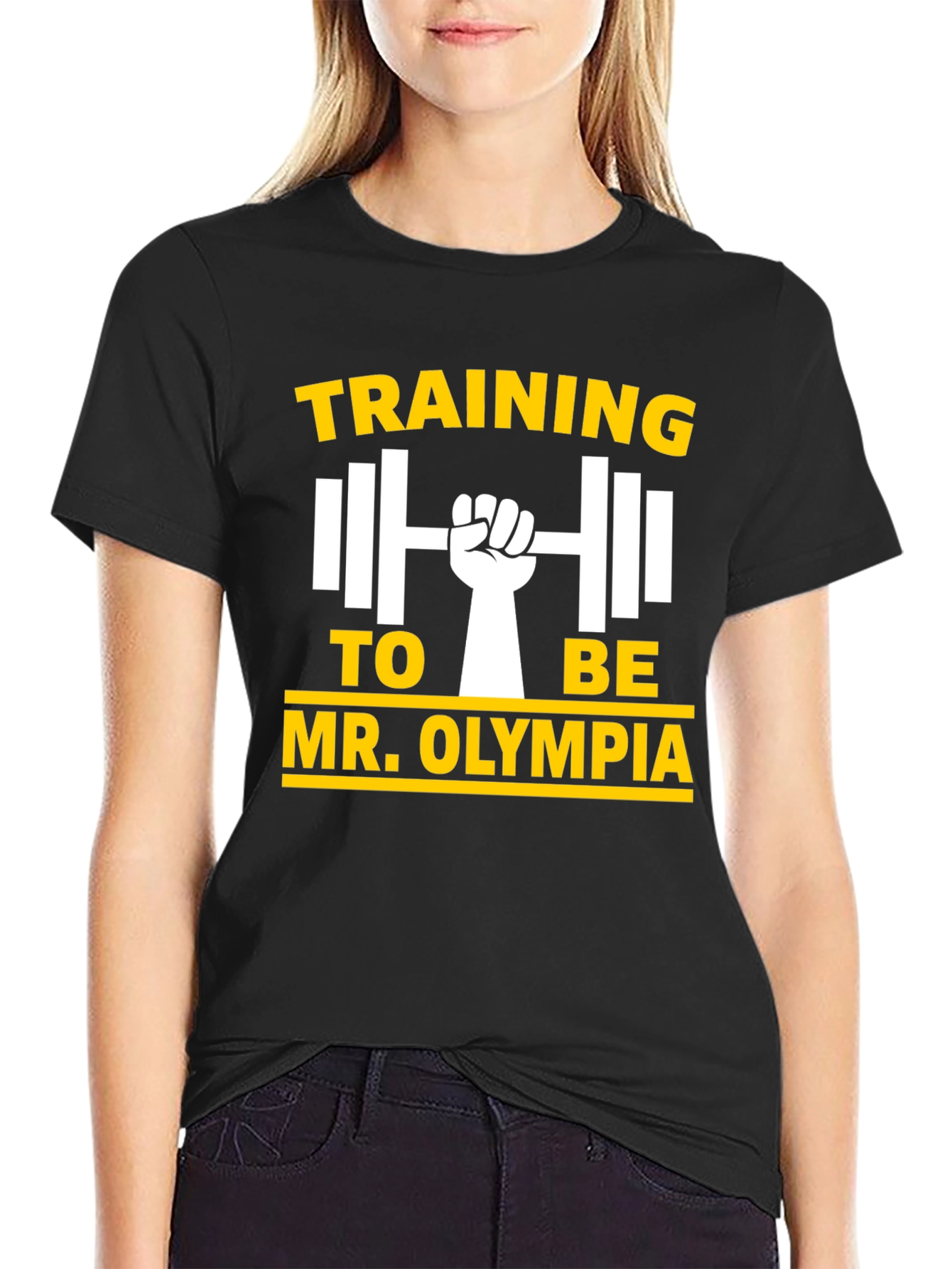 Training to be Mr. Olympia Black T-Shirt