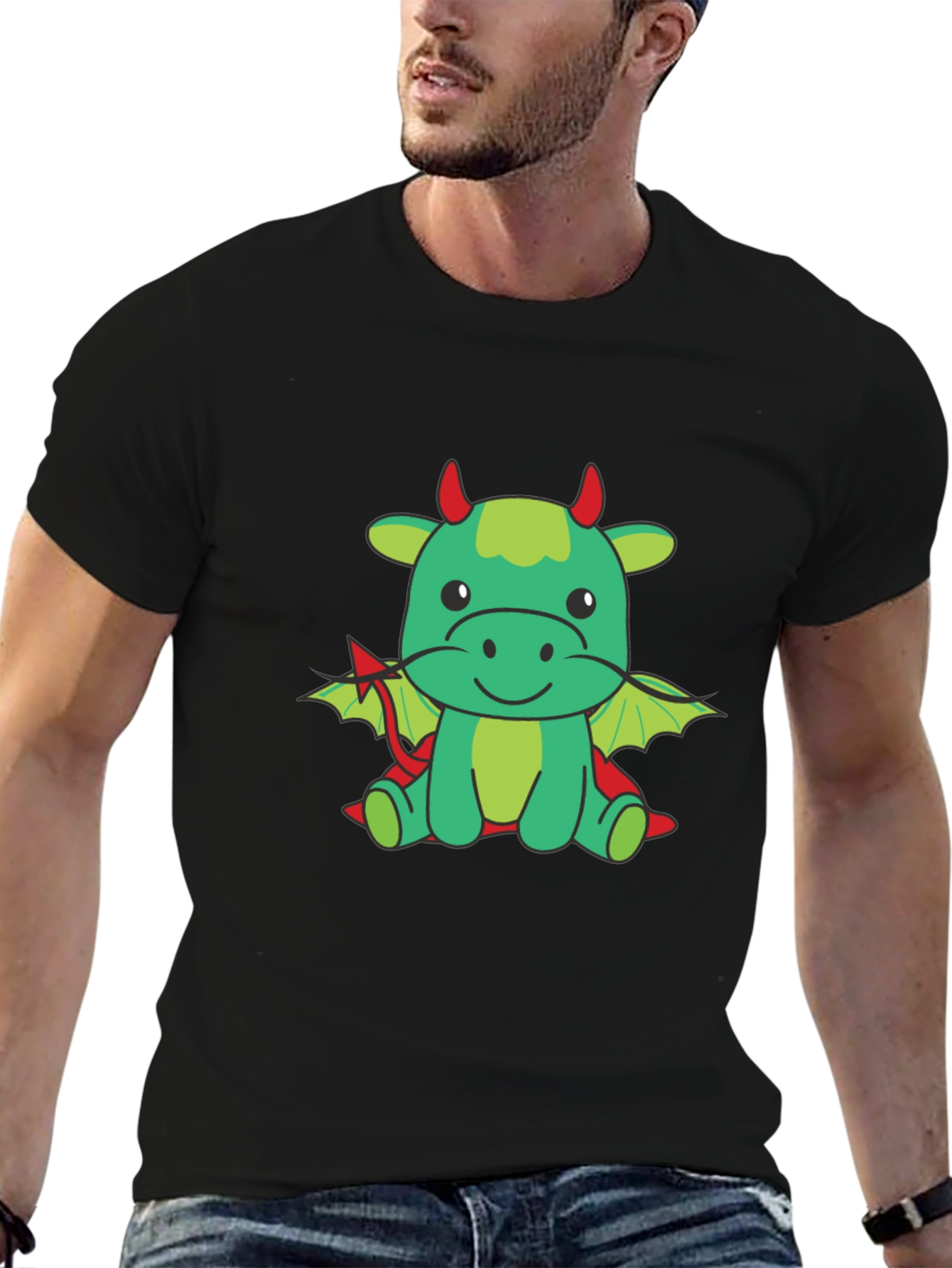 Cute Cartoon Dragon Graphic Tee