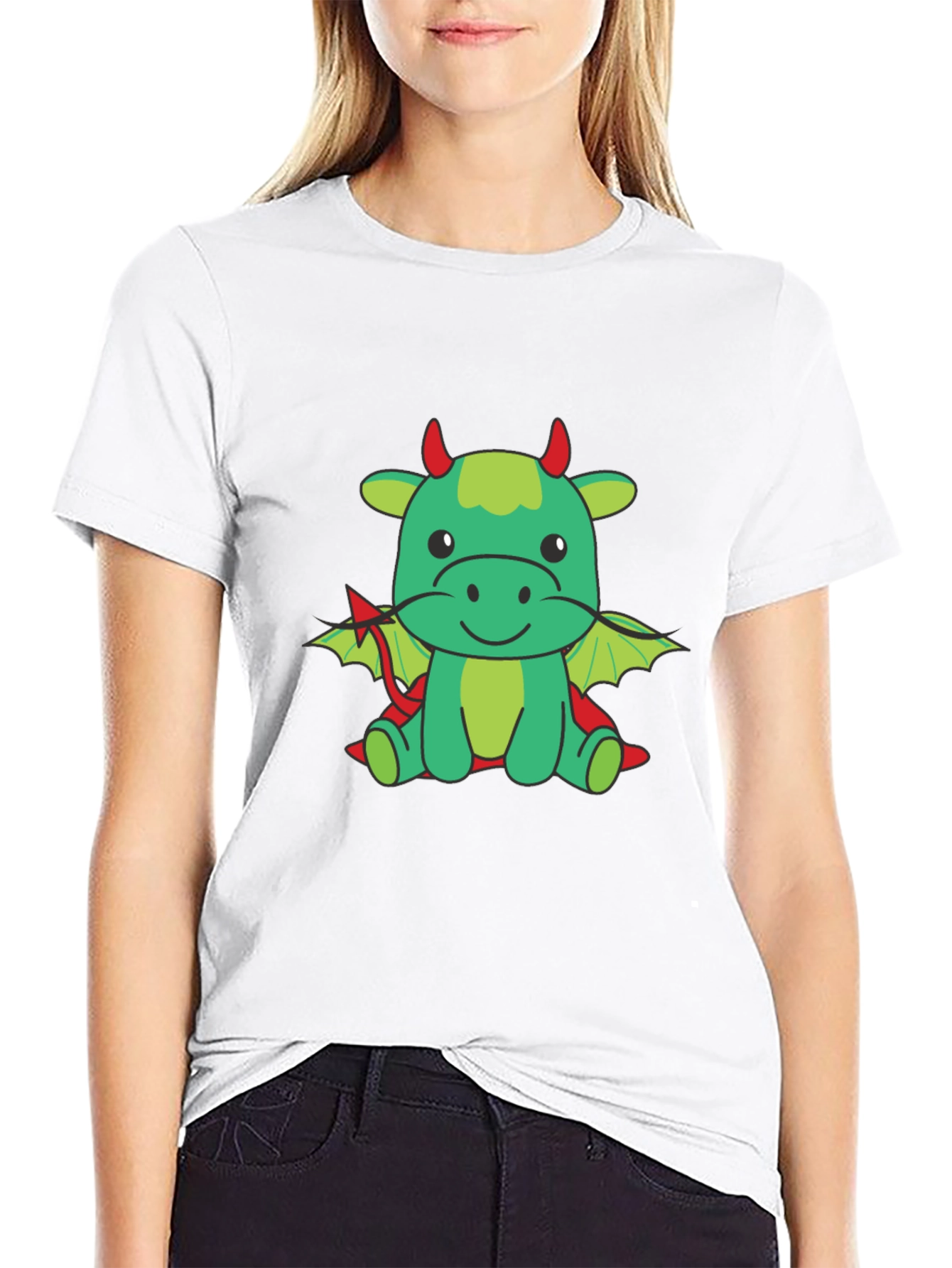 Cute Cartoon Dragon Graphic Tee