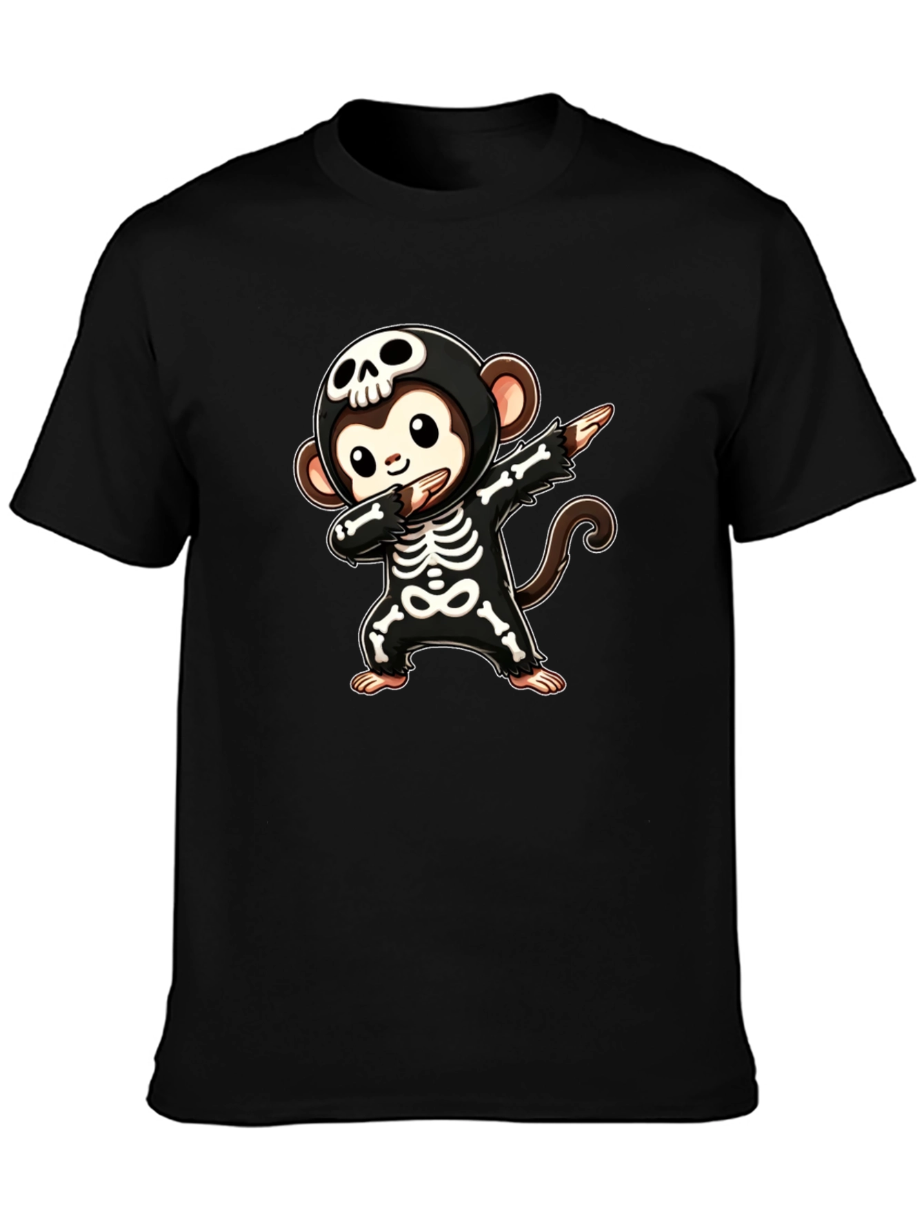 Skeleton Monkey Dabbing T-Shirt