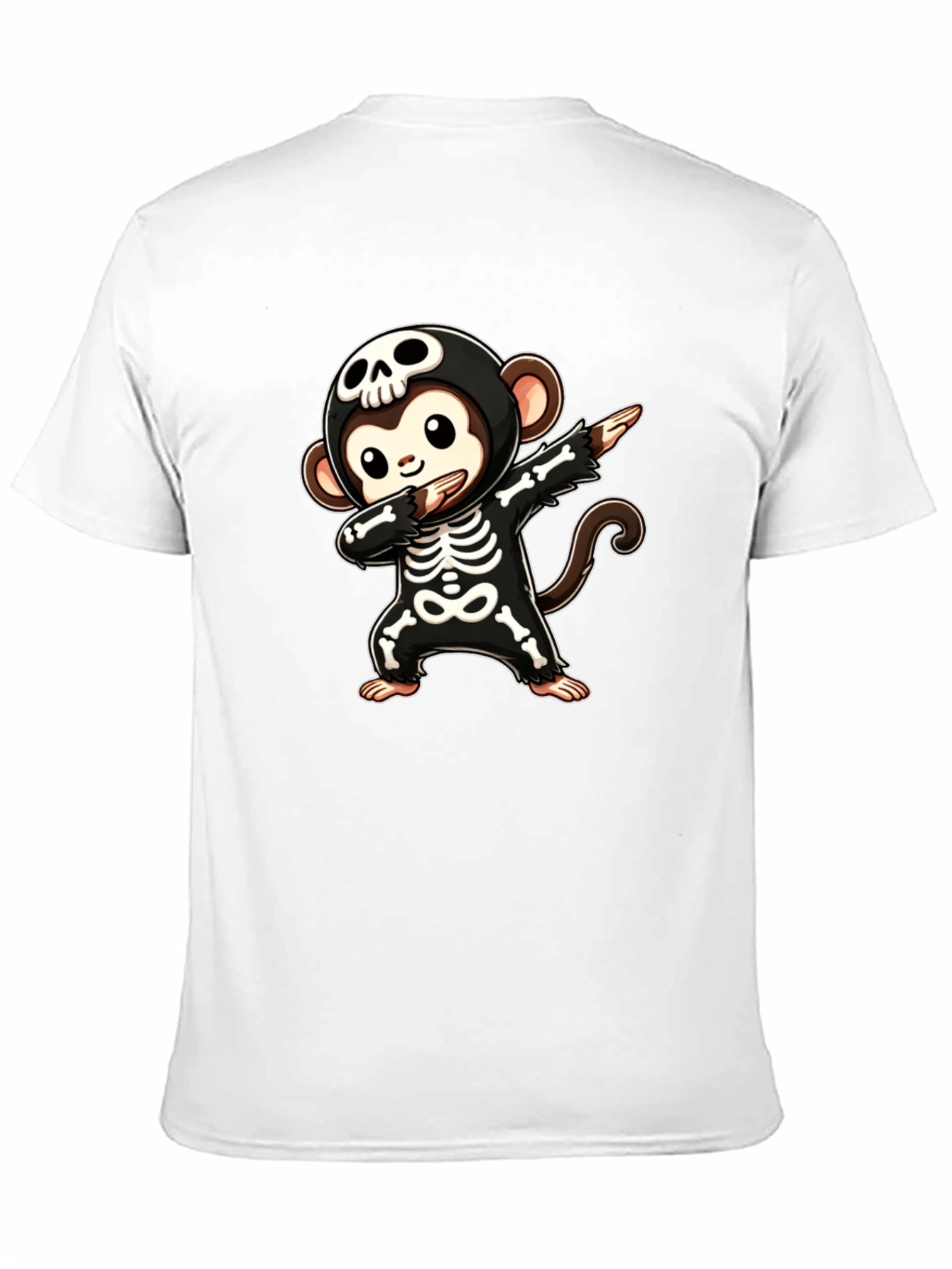 Skeleton Monkey Dabbing T-Shirt