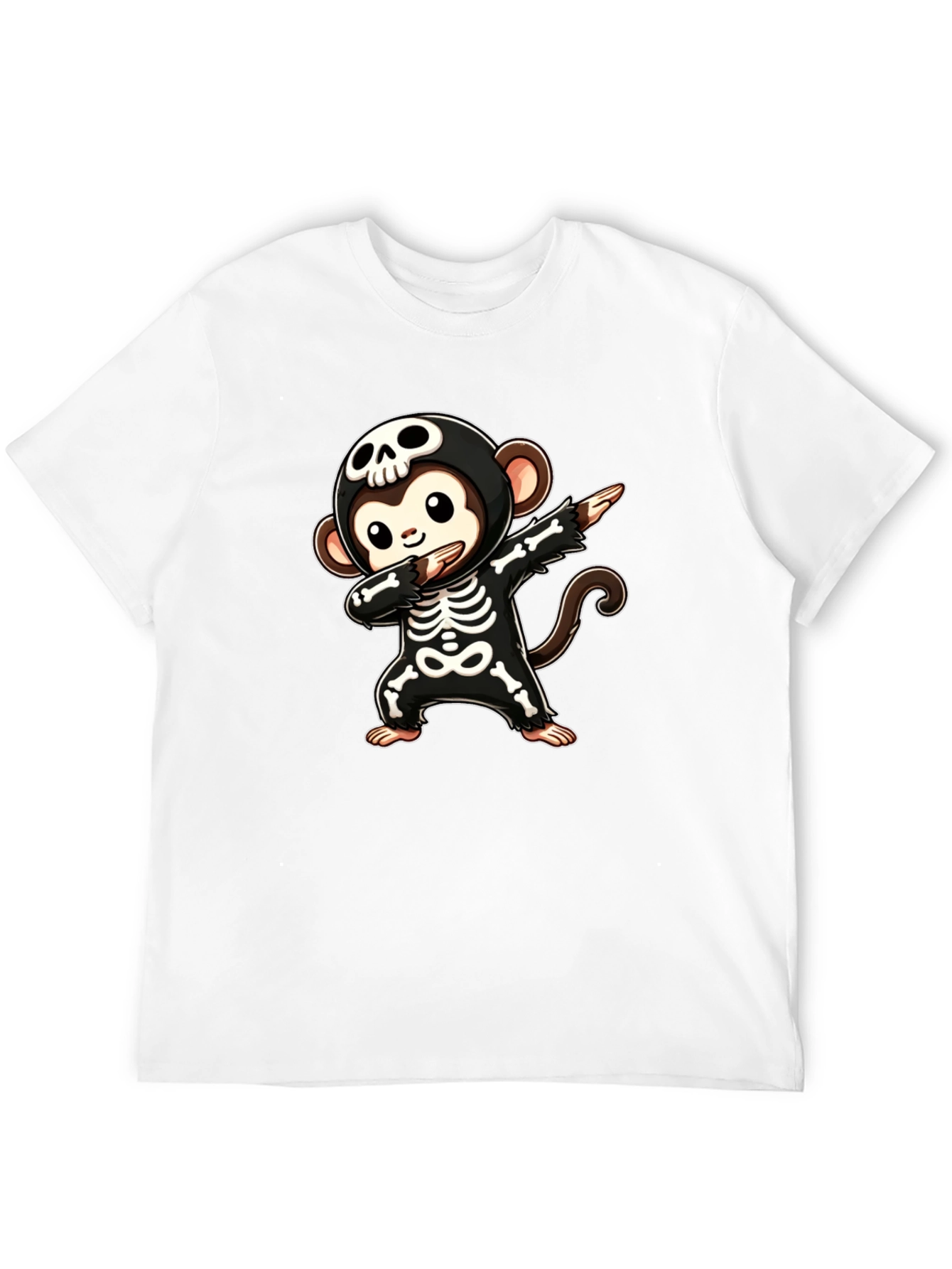 Skeleton Monkey Dabbing T-Shirt