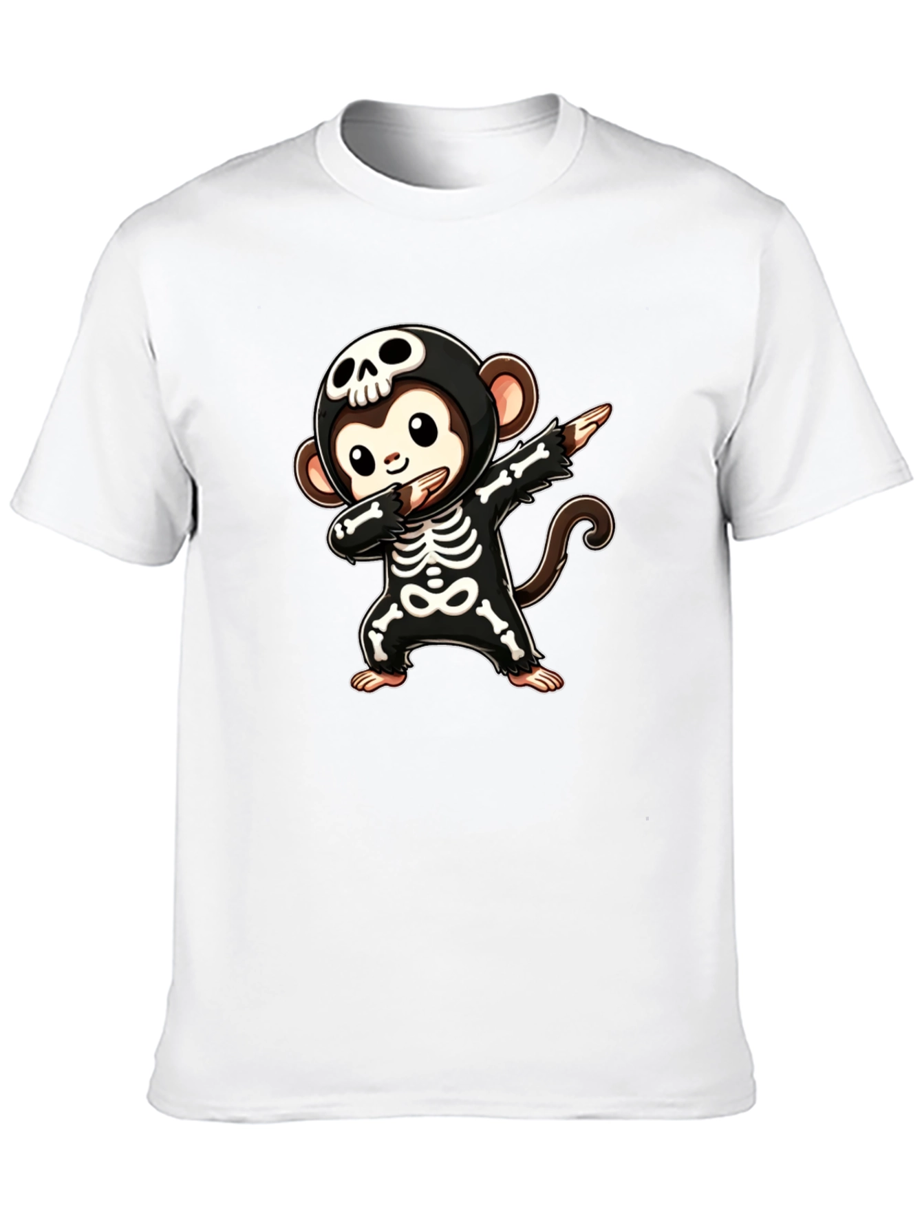 Skeleton Monkey Dabbing T-Shirt