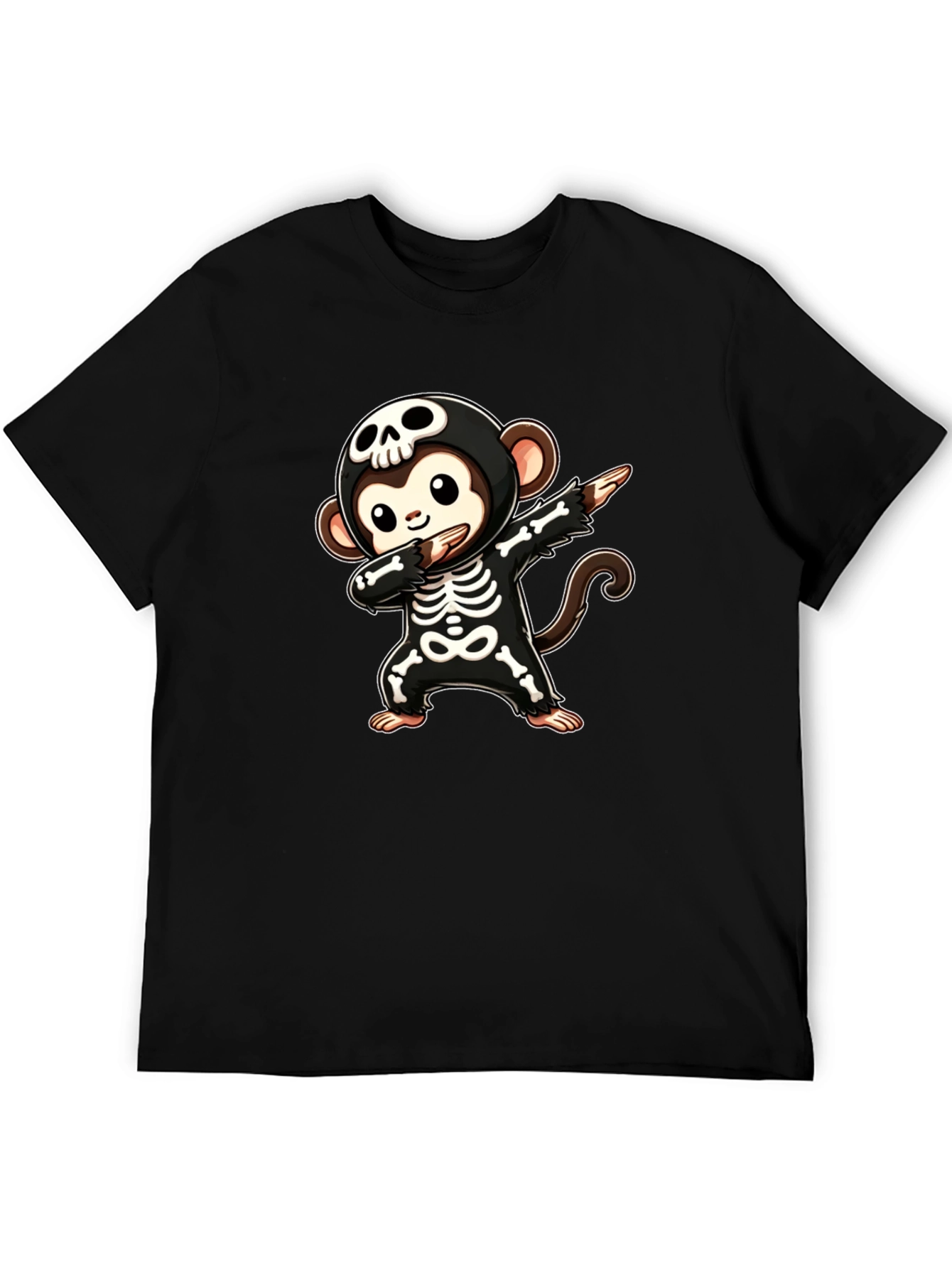 Skeleton Monkey Dabbing T-Shirt