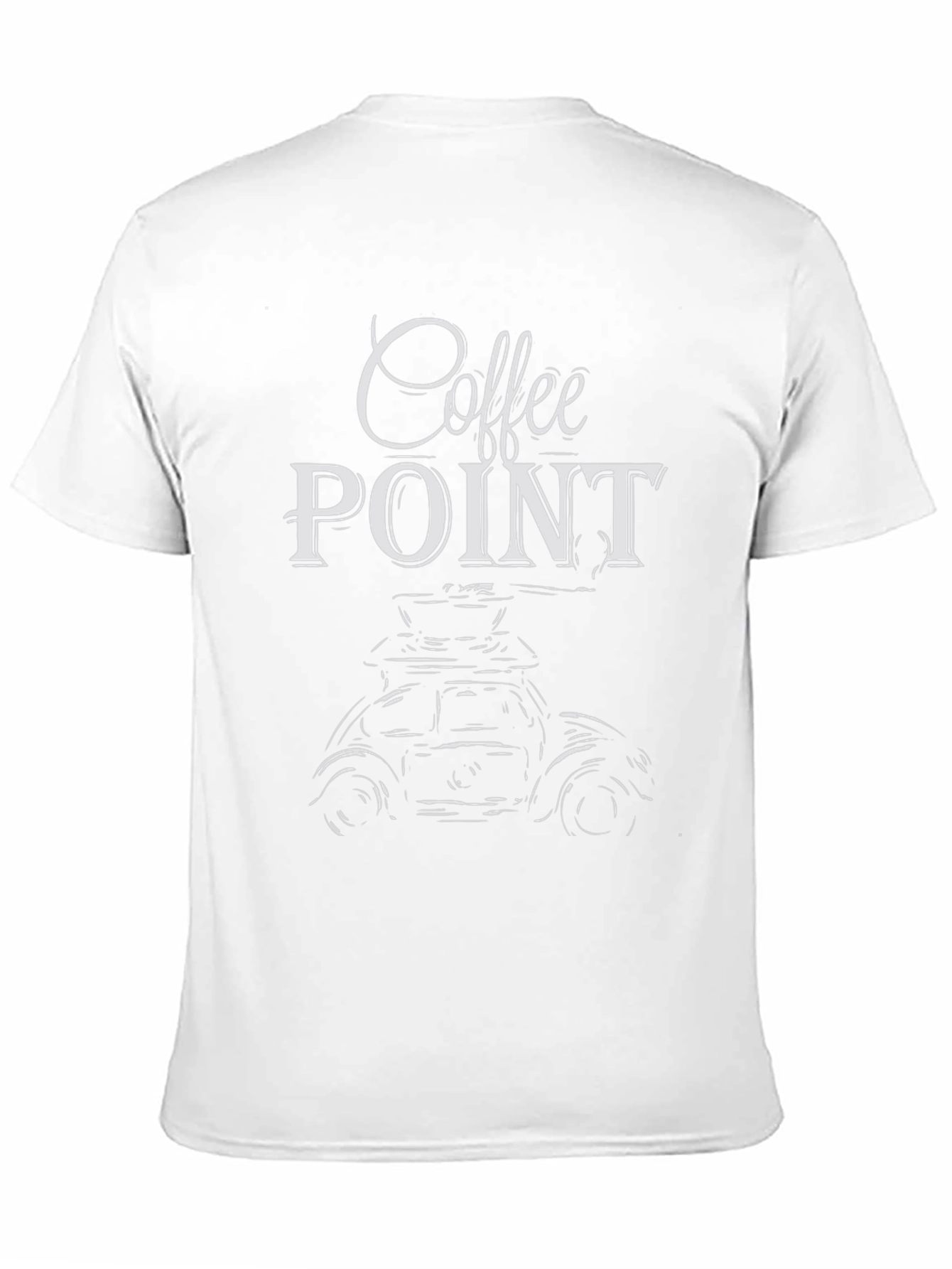Coffee Point Graphic Tee - Black Cotton T-Shirt