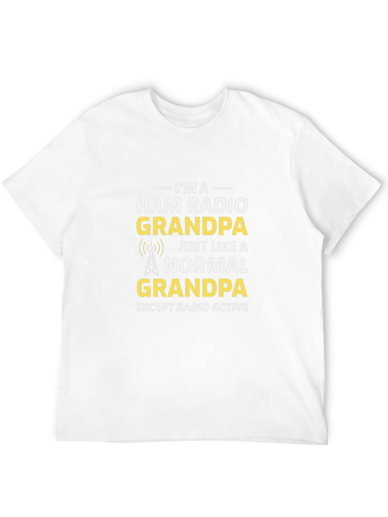 Ham Radio Grandpa Black T-Shirt