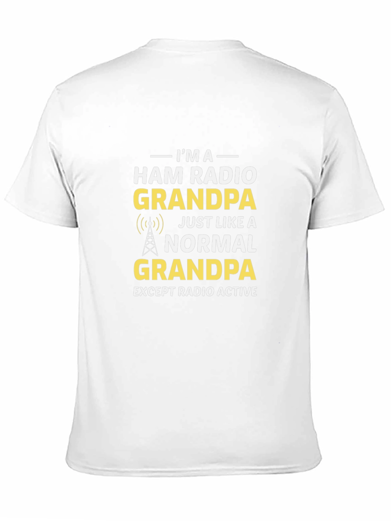 Ham Radio Grandpa Black T-Shirt