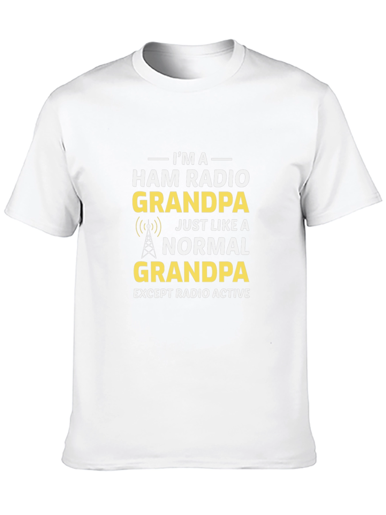 Ham Radio Grandpa Black T-Shirt