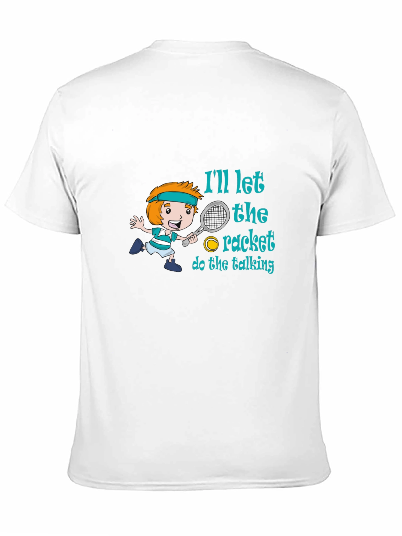 Tennis Player Cartoon T-Shirt
