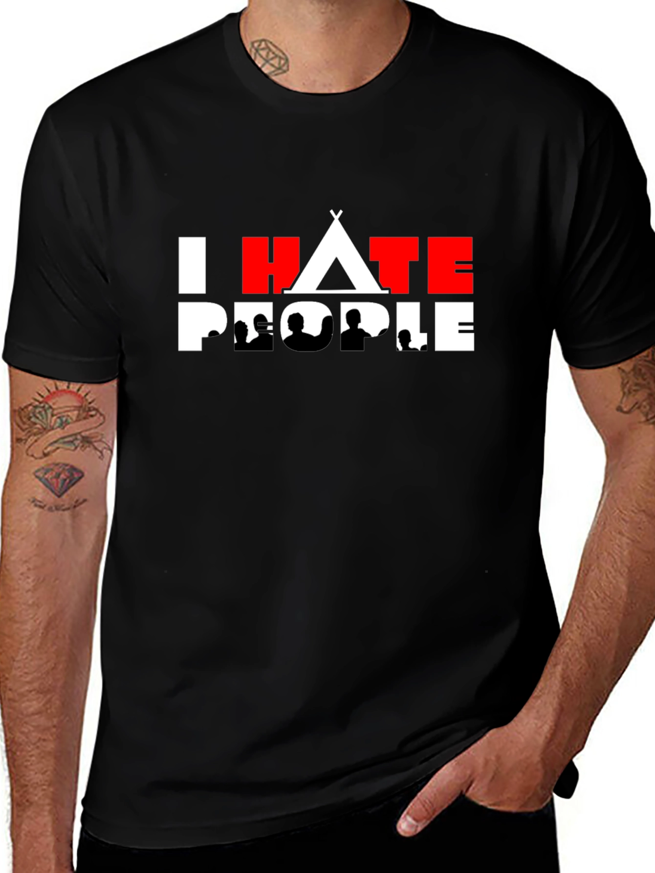 I Hate People T-Shirt - Anti-Social Tee