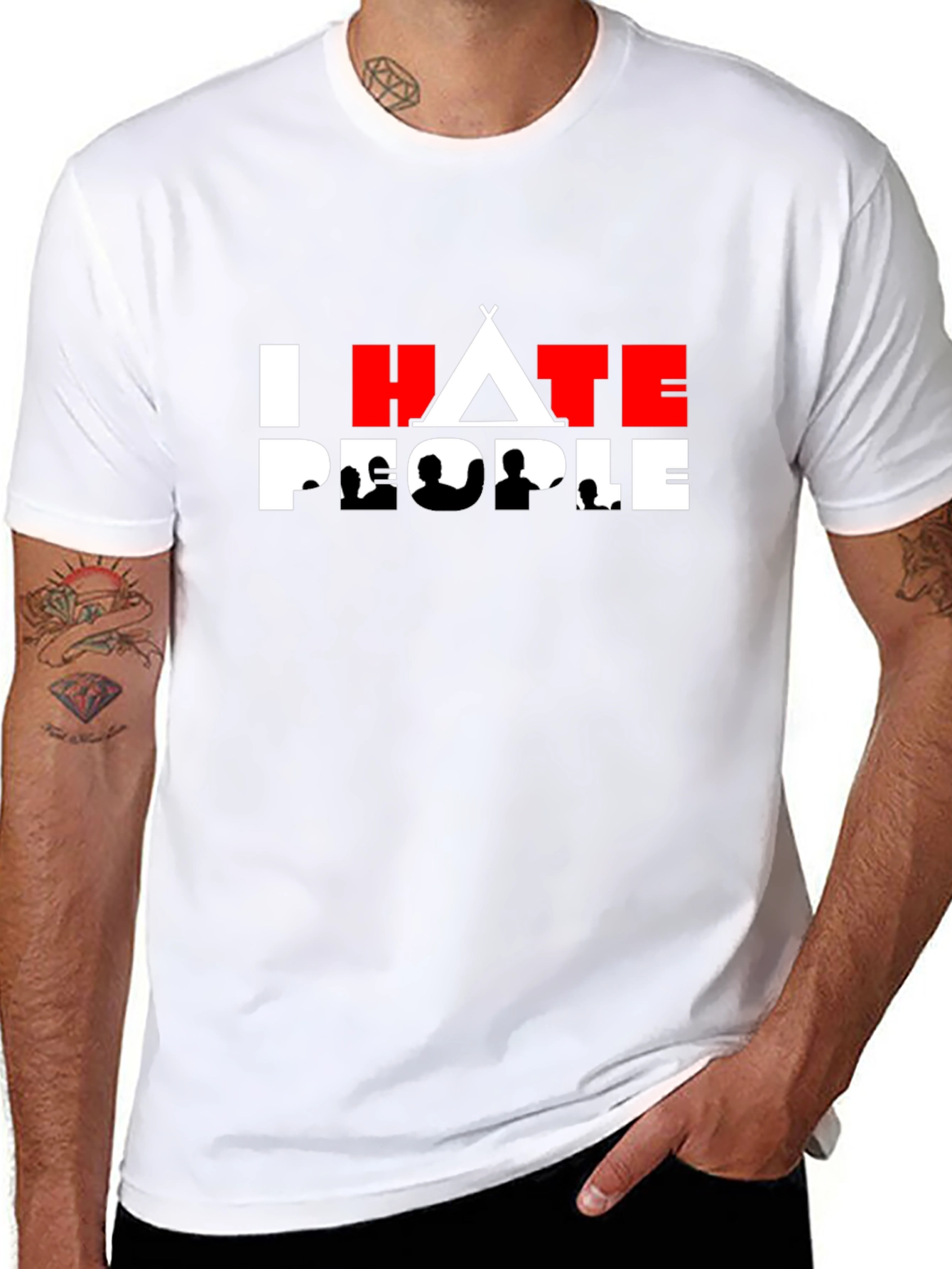 I Hate People T-Shirt - Anti-Social Tee