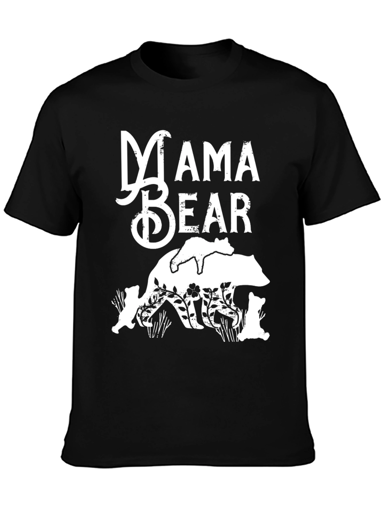 Mama Bear Graphic Tee - Black