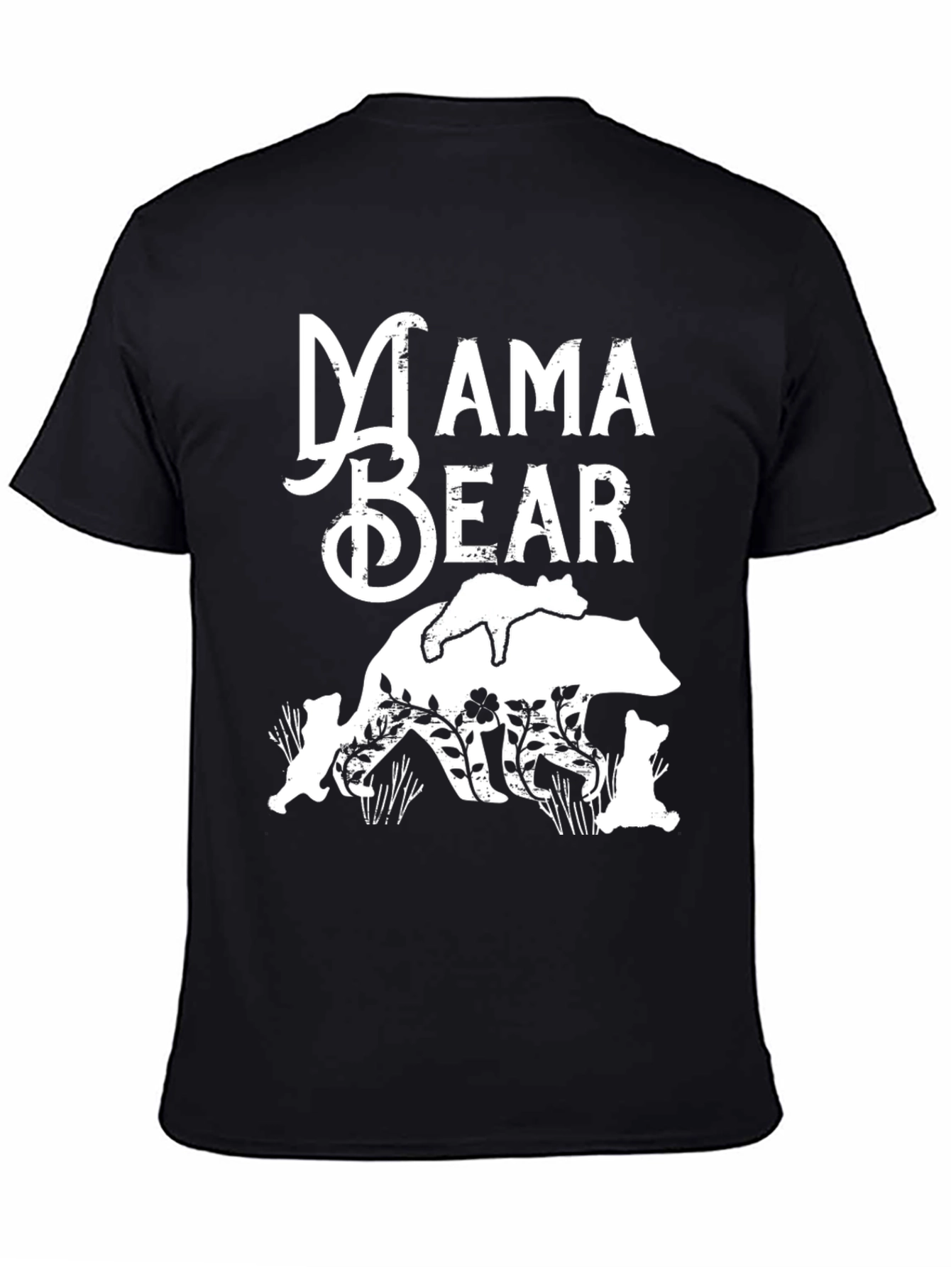 Mama Bear Graphic Tee - Black