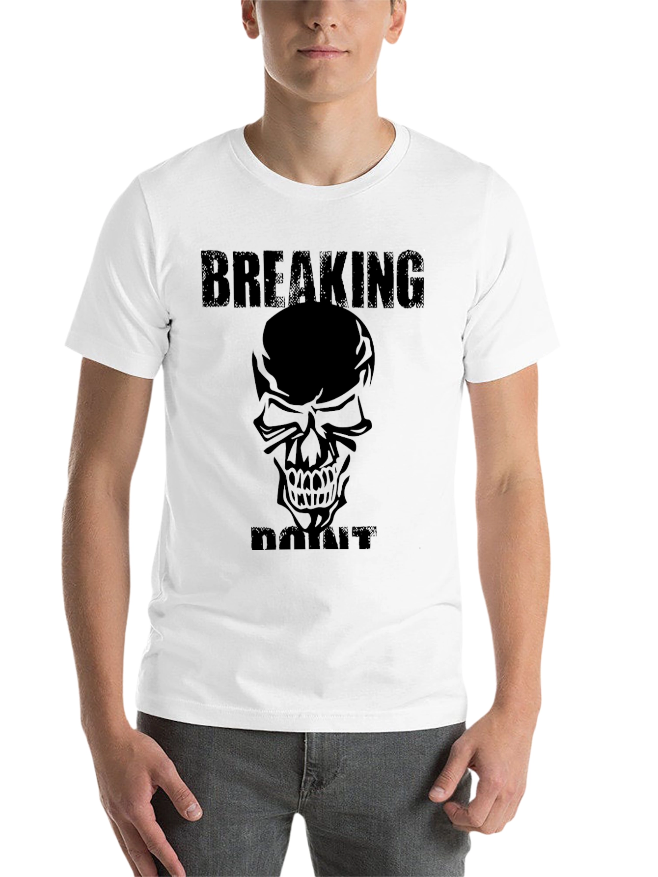 Breaking Point Skull Graphic Tee - Black