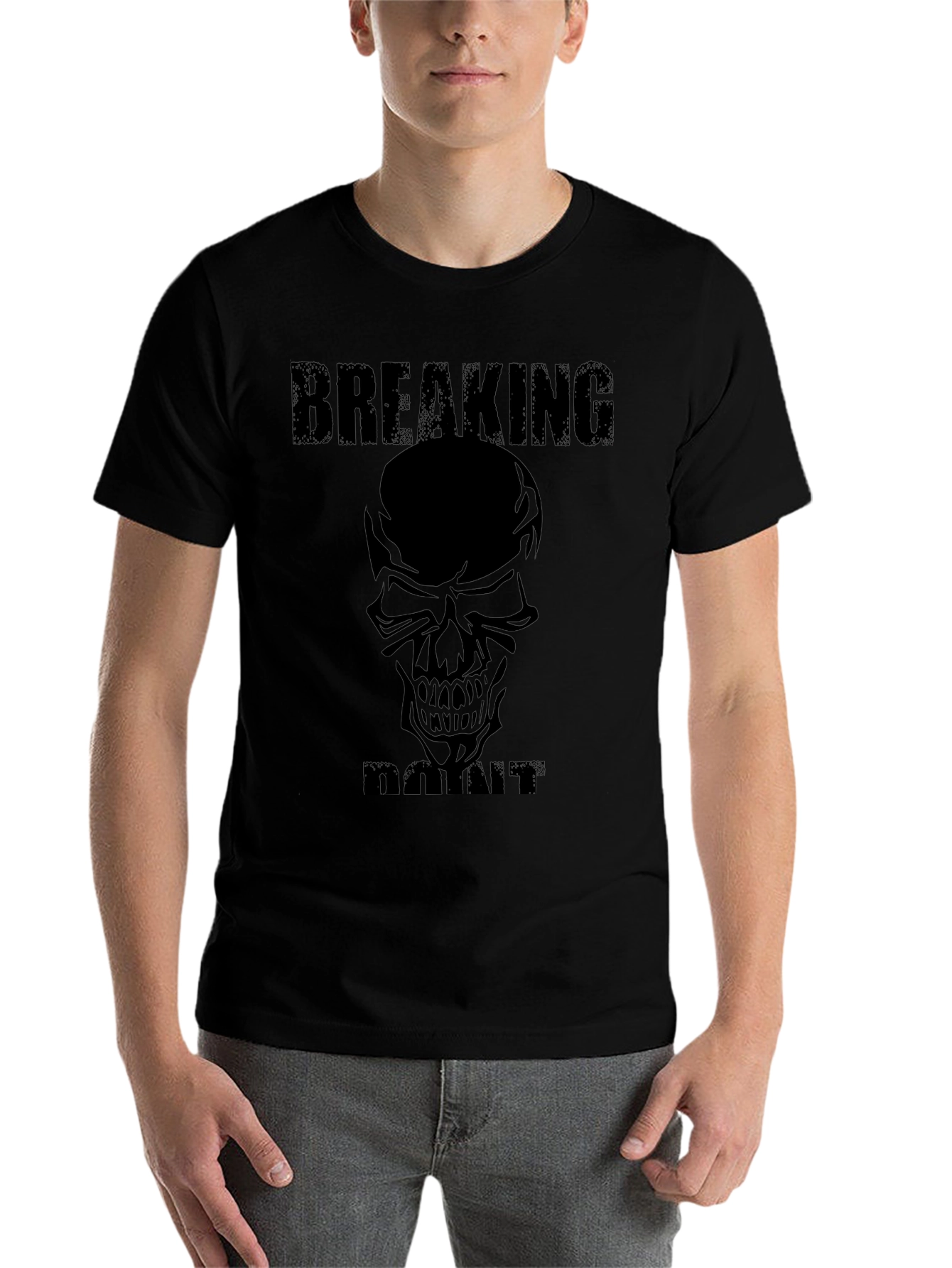 Breaking Point Skull Graphic Tee - Black