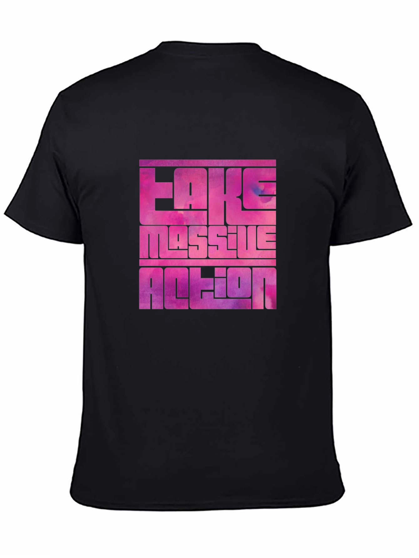 Bold Graphic Tee: Fake Massive Action