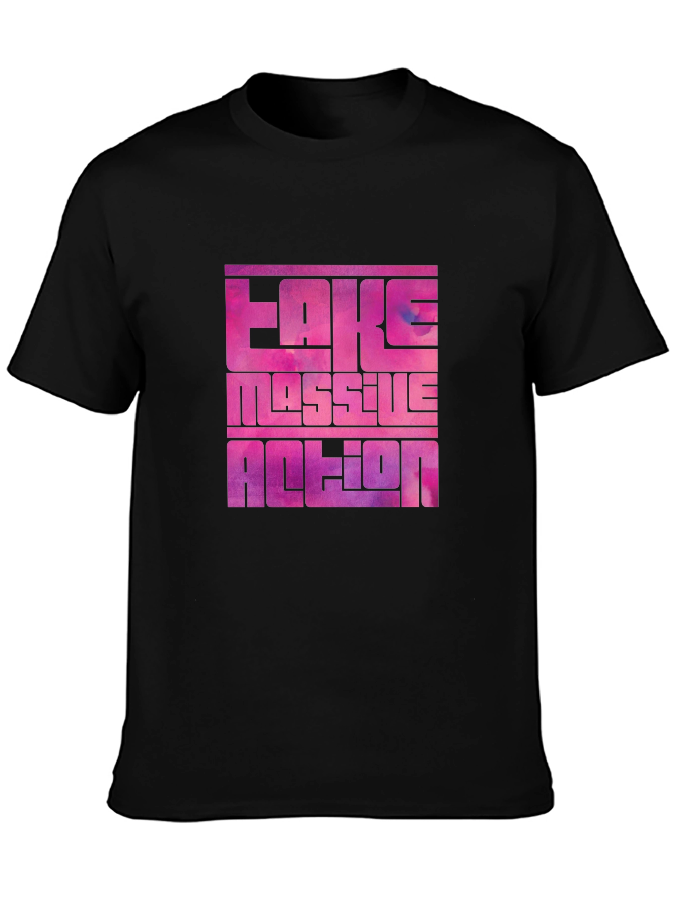 Bold Graphic Tee: Fake Massive Action