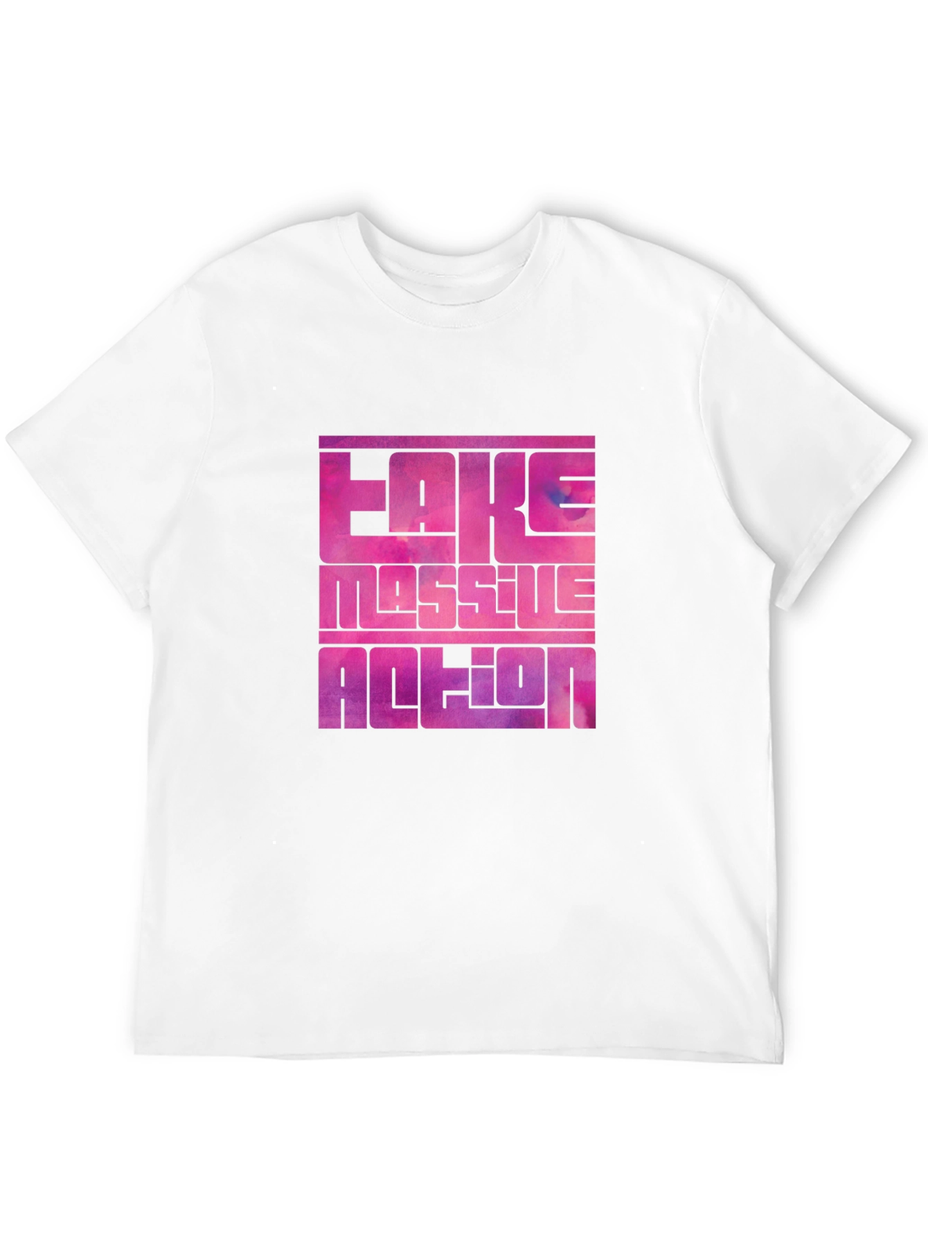 Bold Graphic Tee: Fake Massive Action