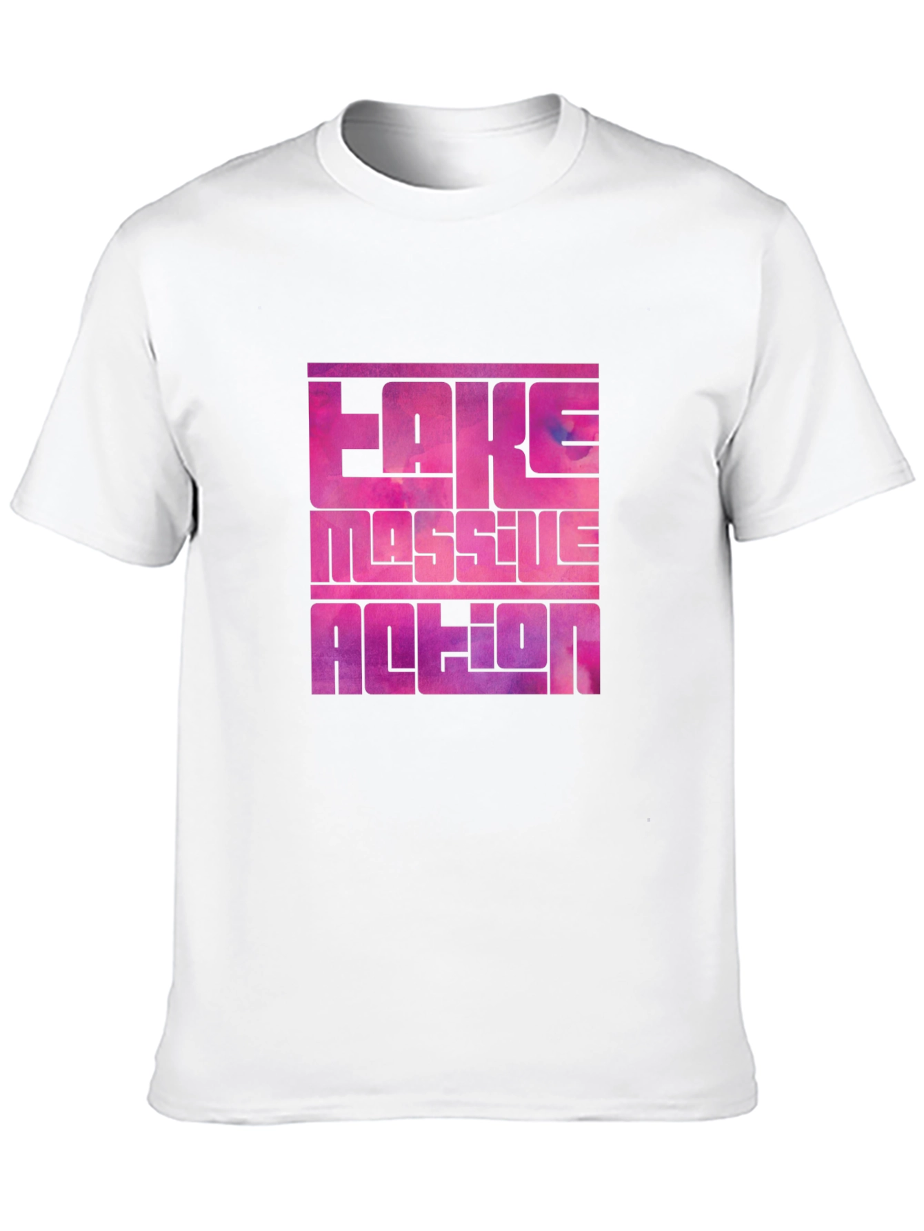 Bold Graphic Tee: Fake Massive Action