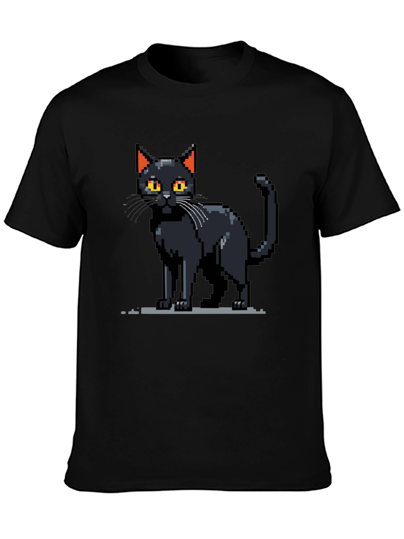 Pixel Cat T-Shirt - Retro Gaming Style