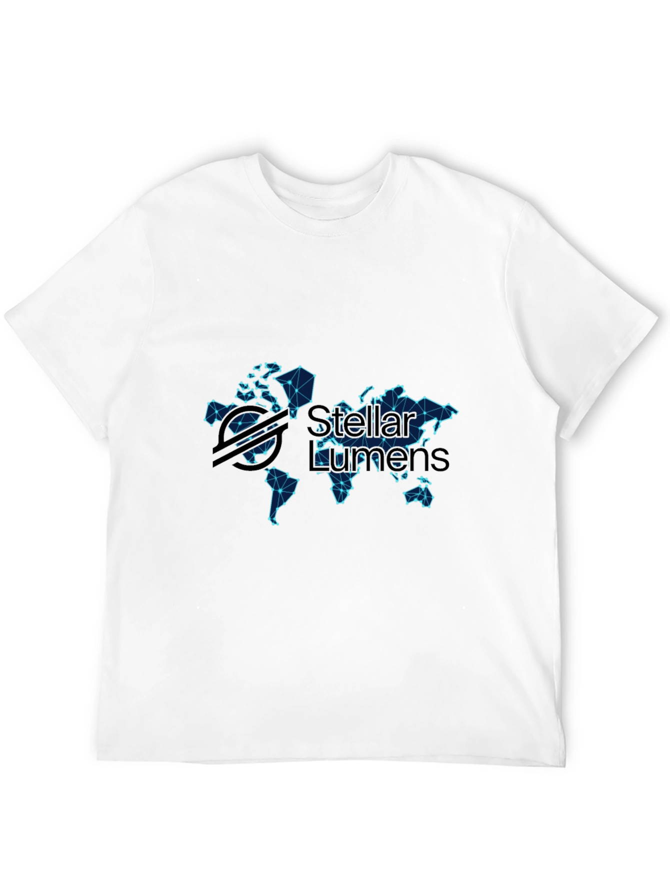 Stellar Lumens World Map Graphic T-Shirt