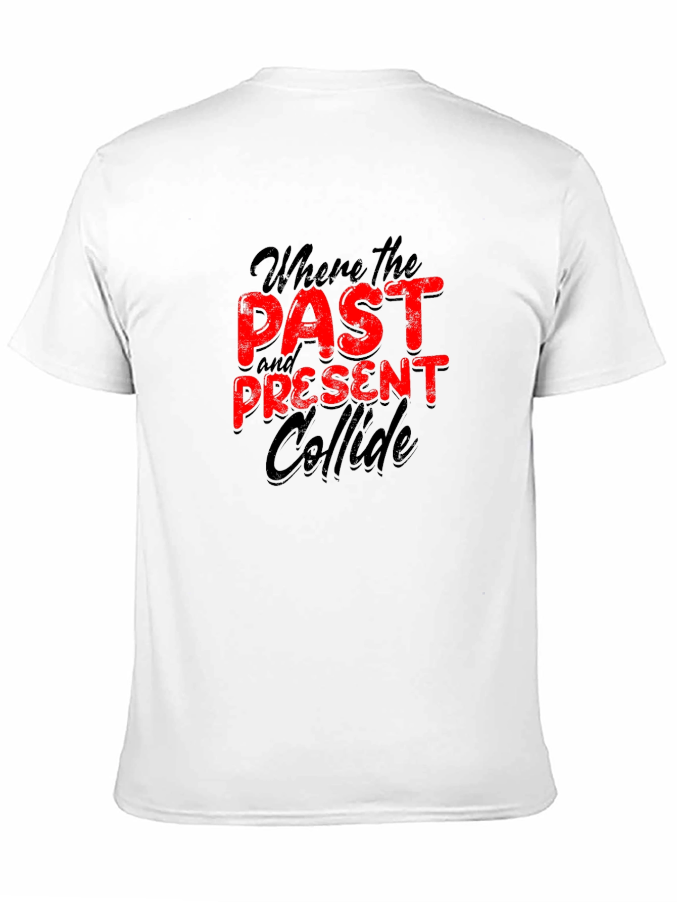 Past Present Collide Graphic Tee - Bold Statement Shirt