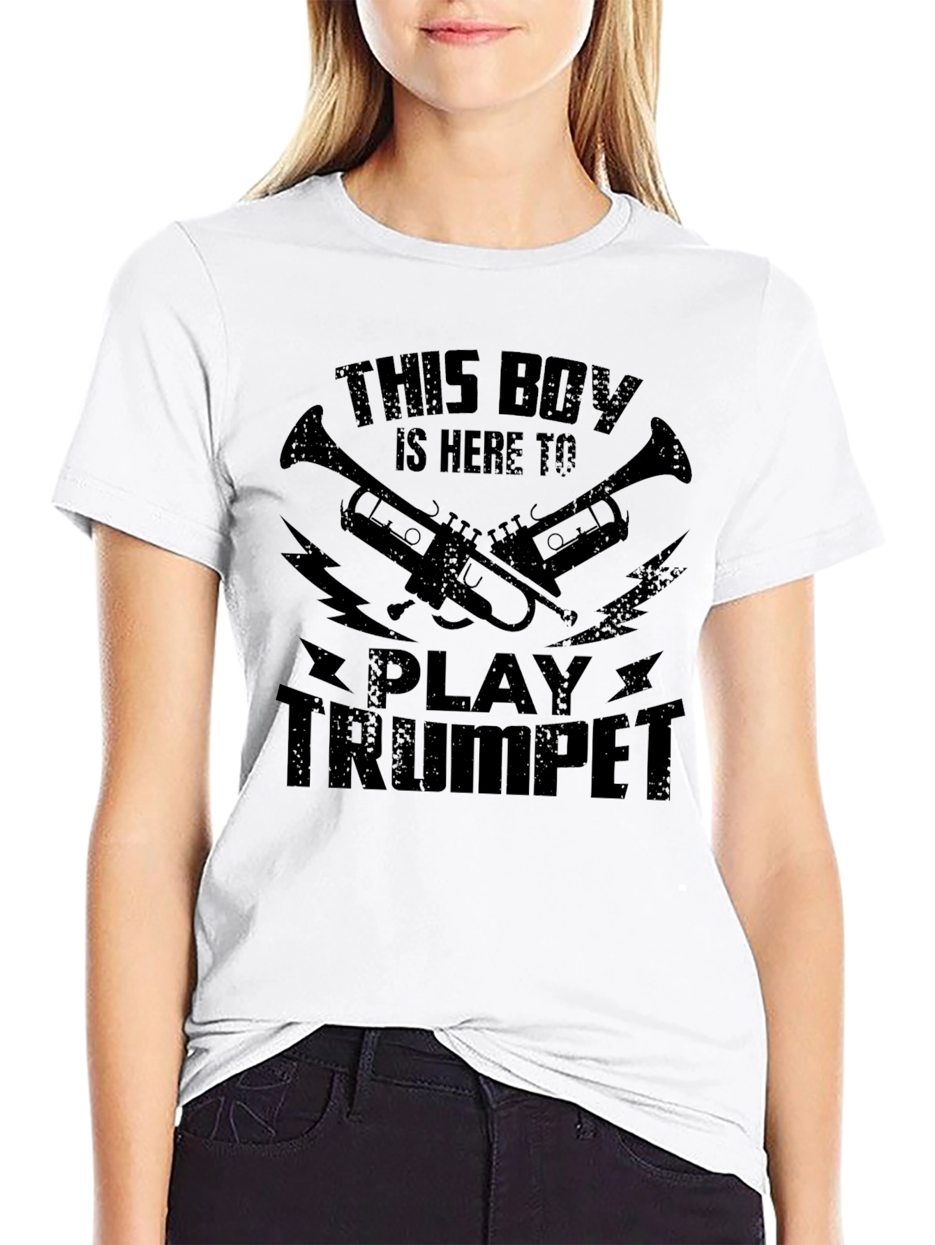 Trumpet Boy Graphic Tee - Musician T-Shirt