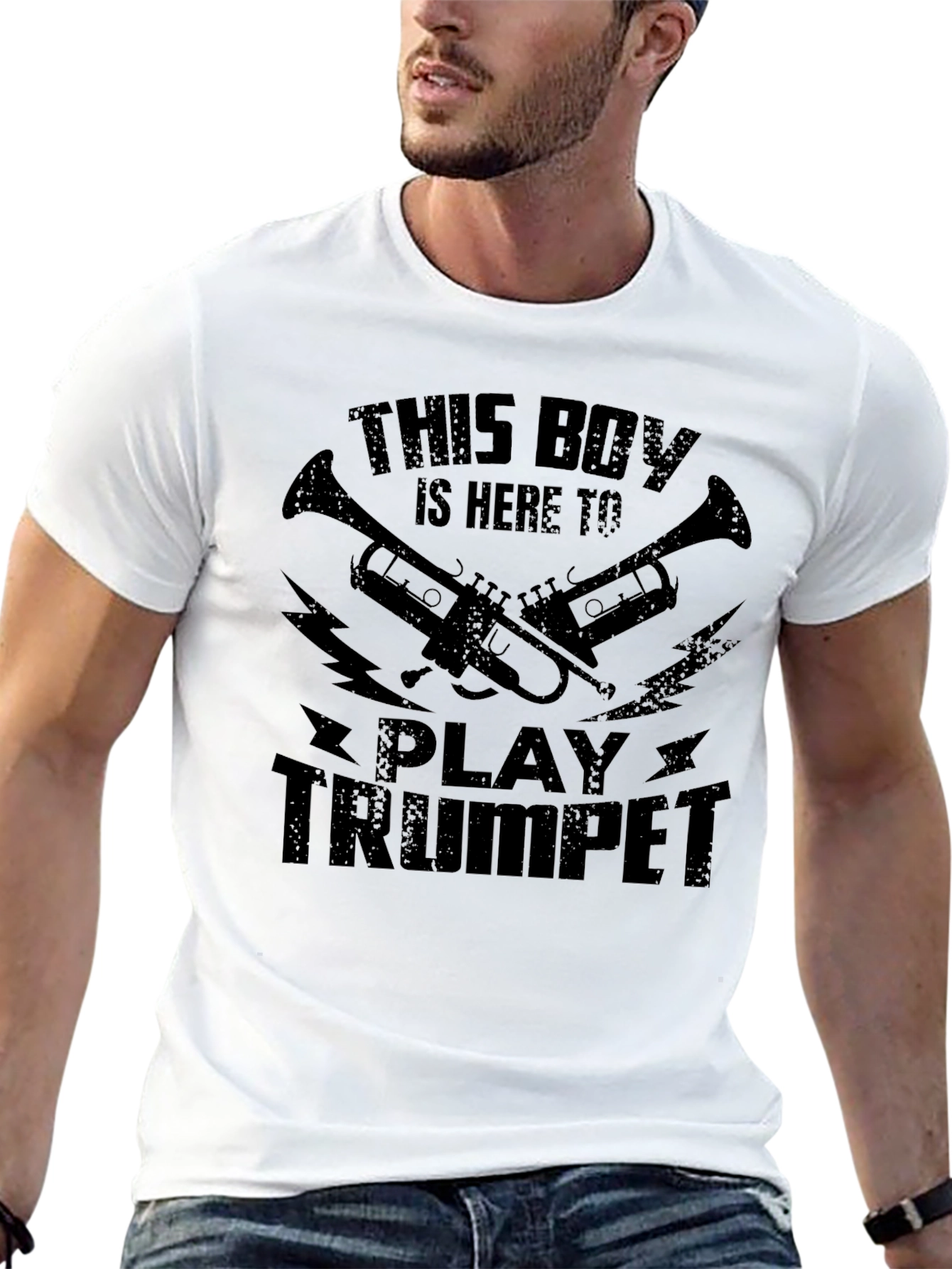 Trumpet Boy Graphic Tee - Musician T-Shirt