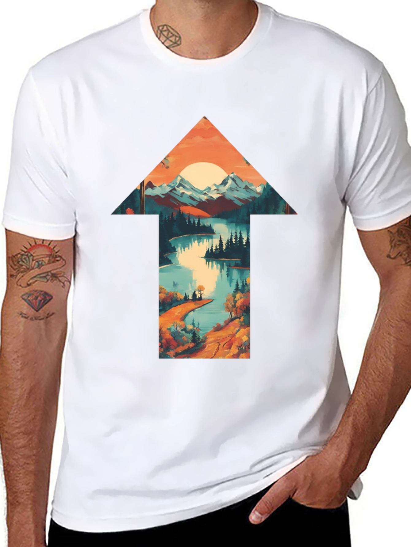 Nature Arrow Graphic T-Shirt