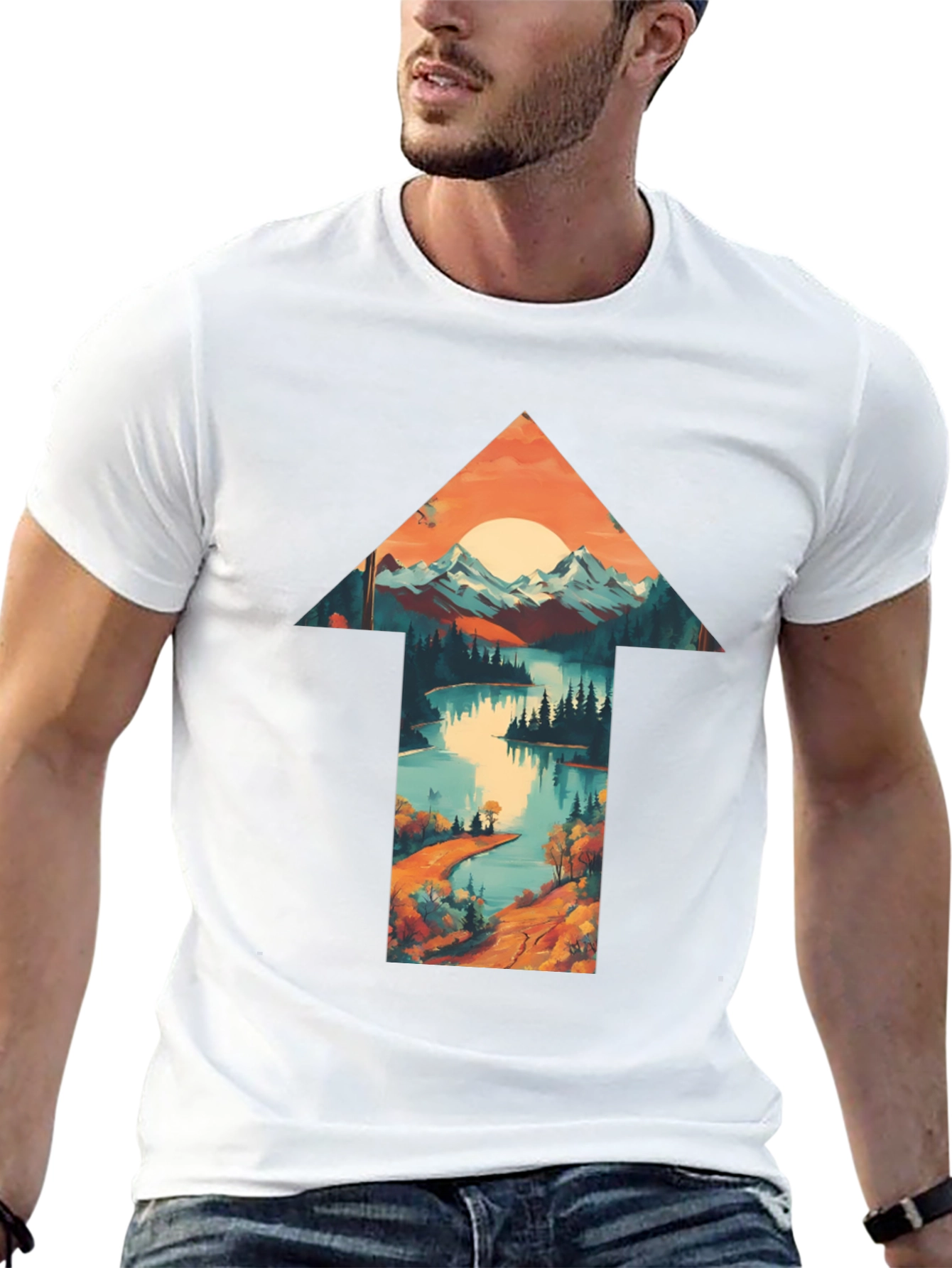 Nature Arrow Graphic T-Shirt