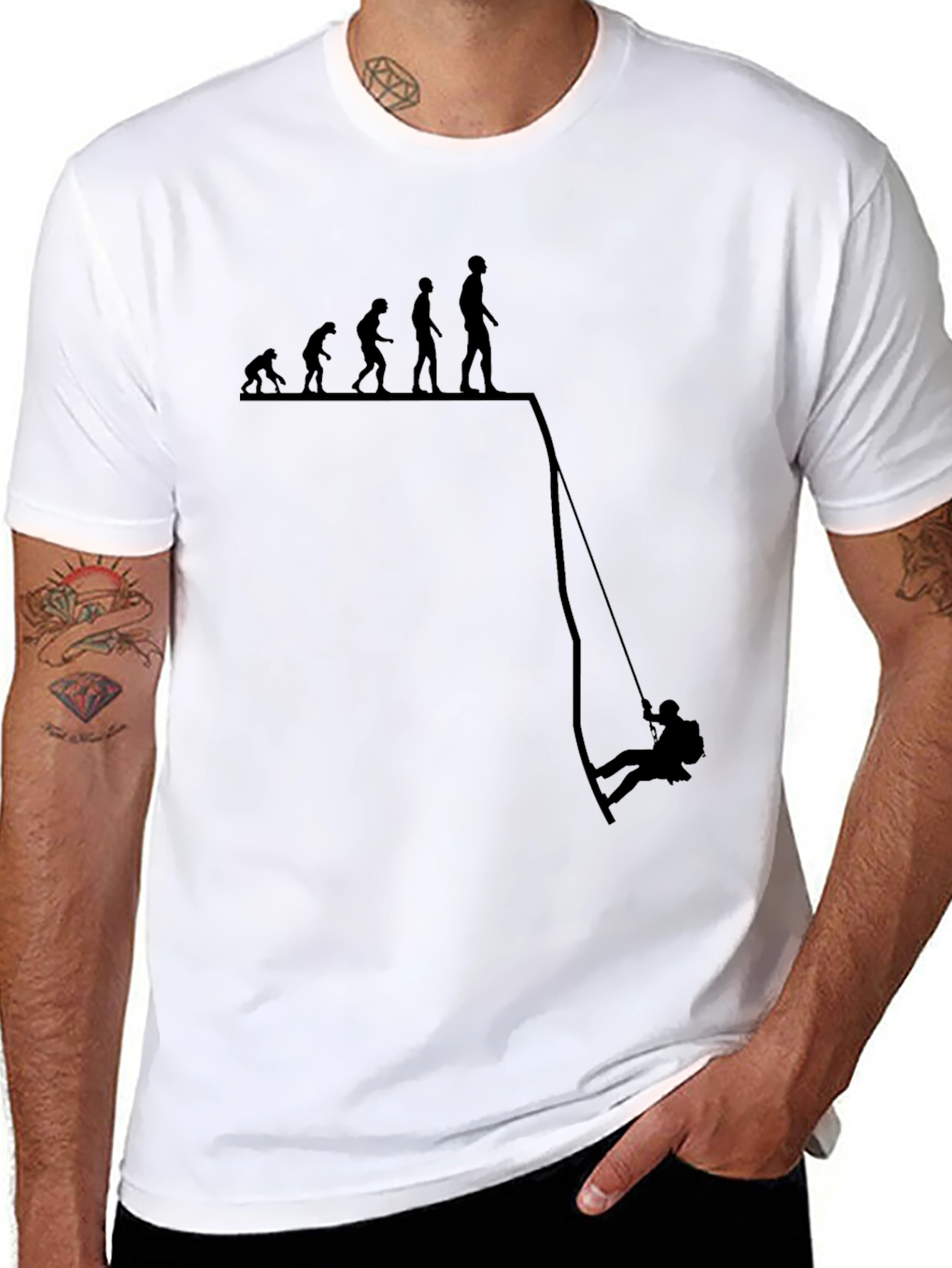 Evolution Rappel Black T-Shirt