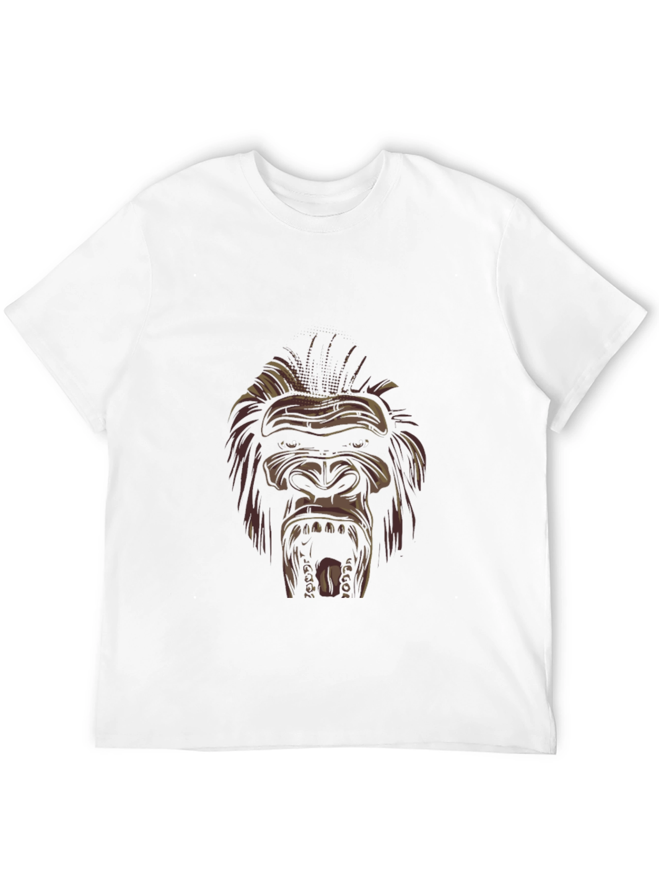 Mens Black Gorilla Graphic Tee