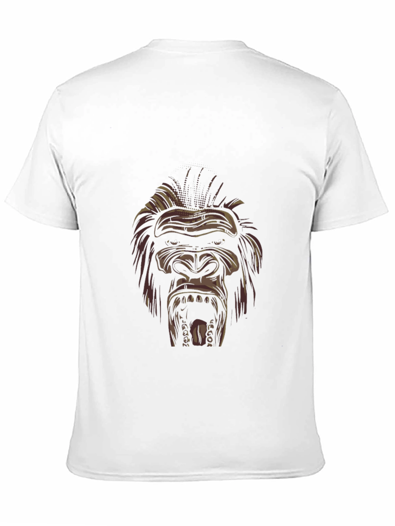 Mens Black Gorilla Graphic Tee