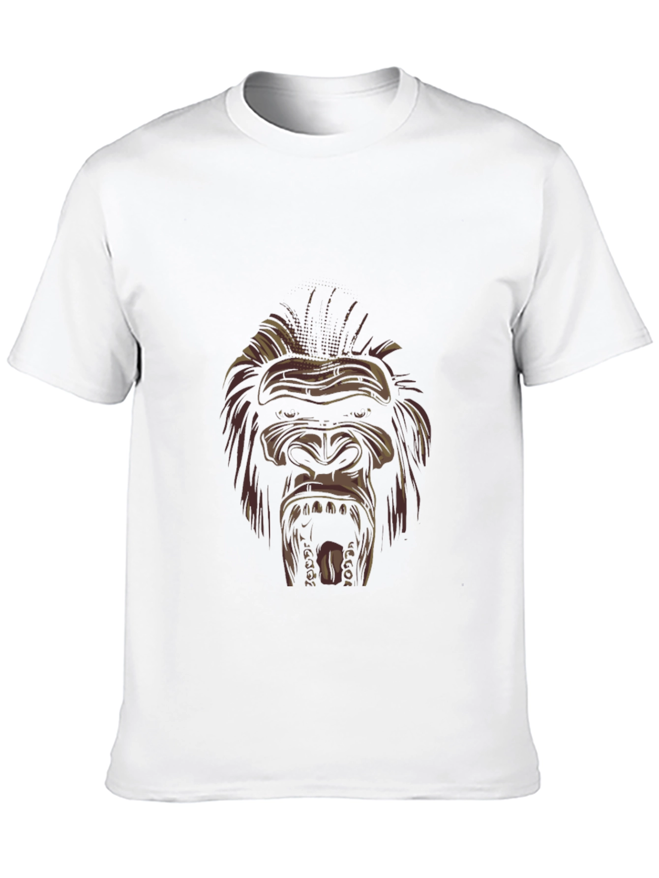 Mens Black Gorilla Graphic Tee