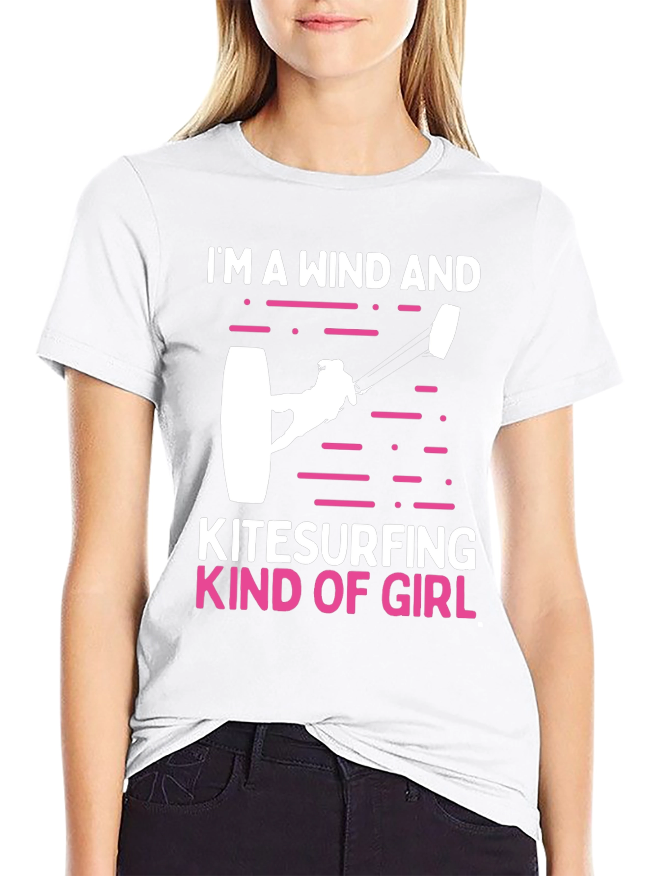 Wind and Kitesurfing Girl T-Shirt