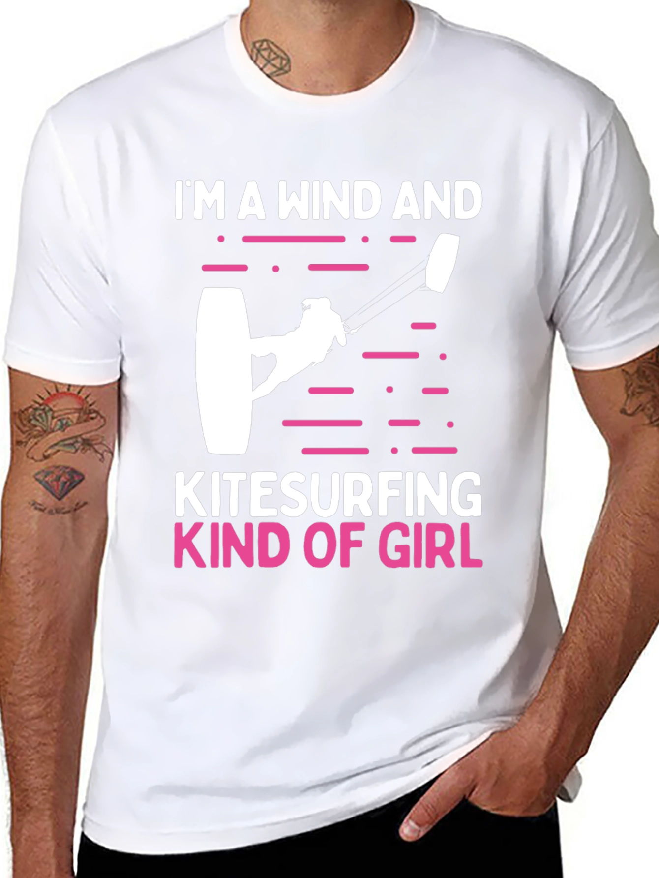 Wind and Kitesurfing Girl T-Shirt