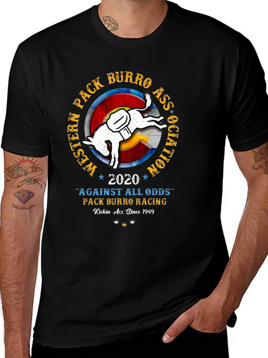 Western Pack Burro Racing Tee - Kickin Ass Since 1949