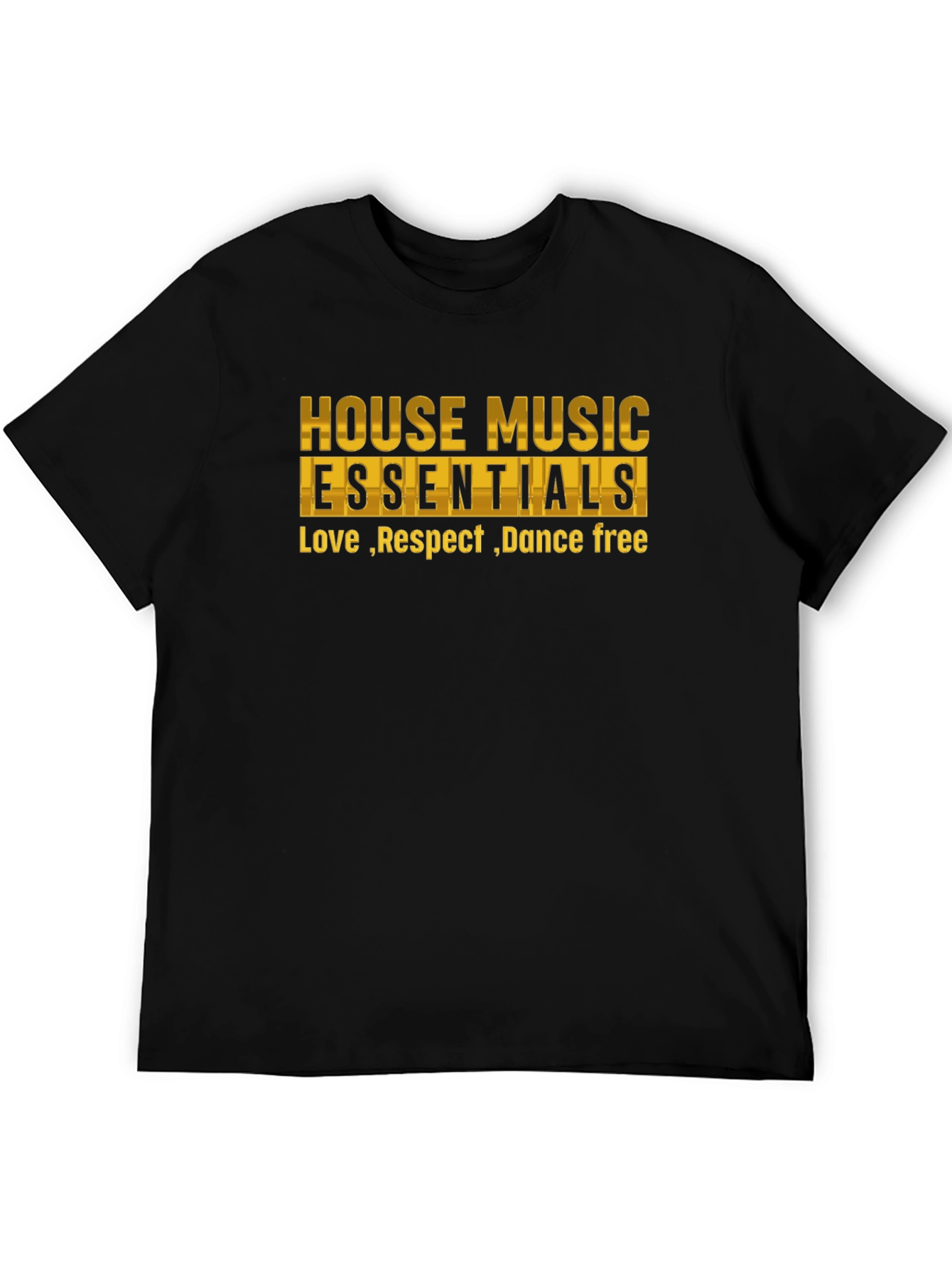 House Music Essentials Black T-Shirt
