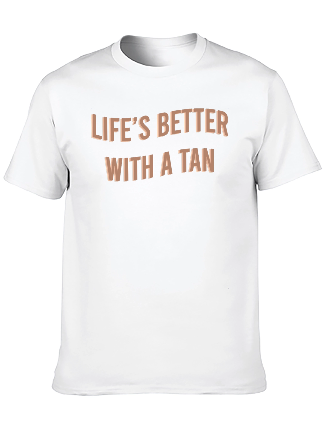 Lifes Better With a Tan Black Tee