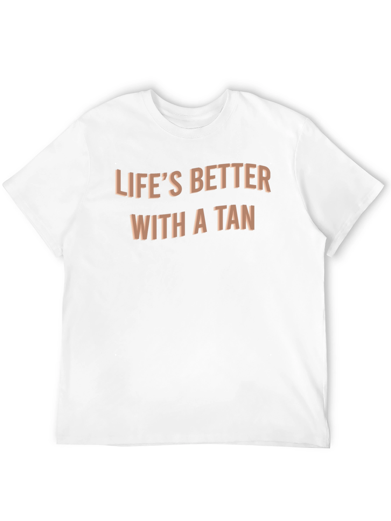 Lifes Better With a Tan Black Tee